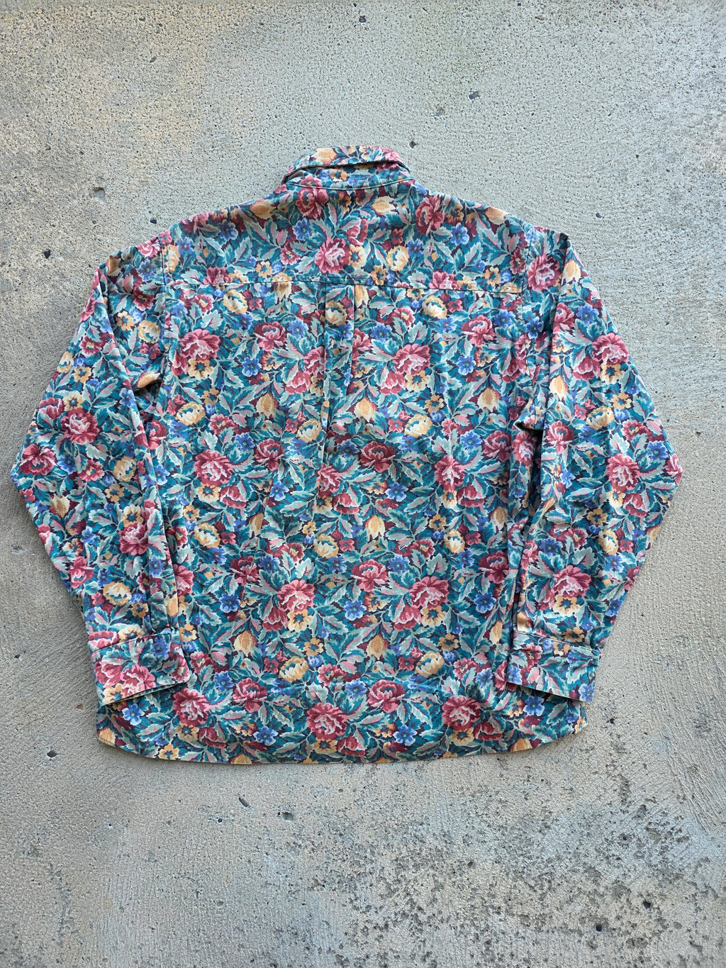 1980s Jos A Bank Button Up Floral Shirt Large