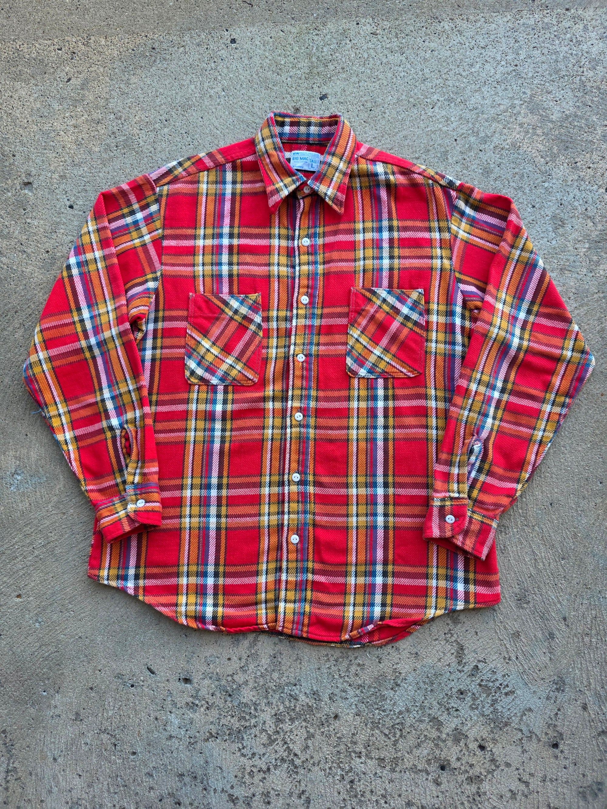 1970s Big Mac Flannel Large Tall