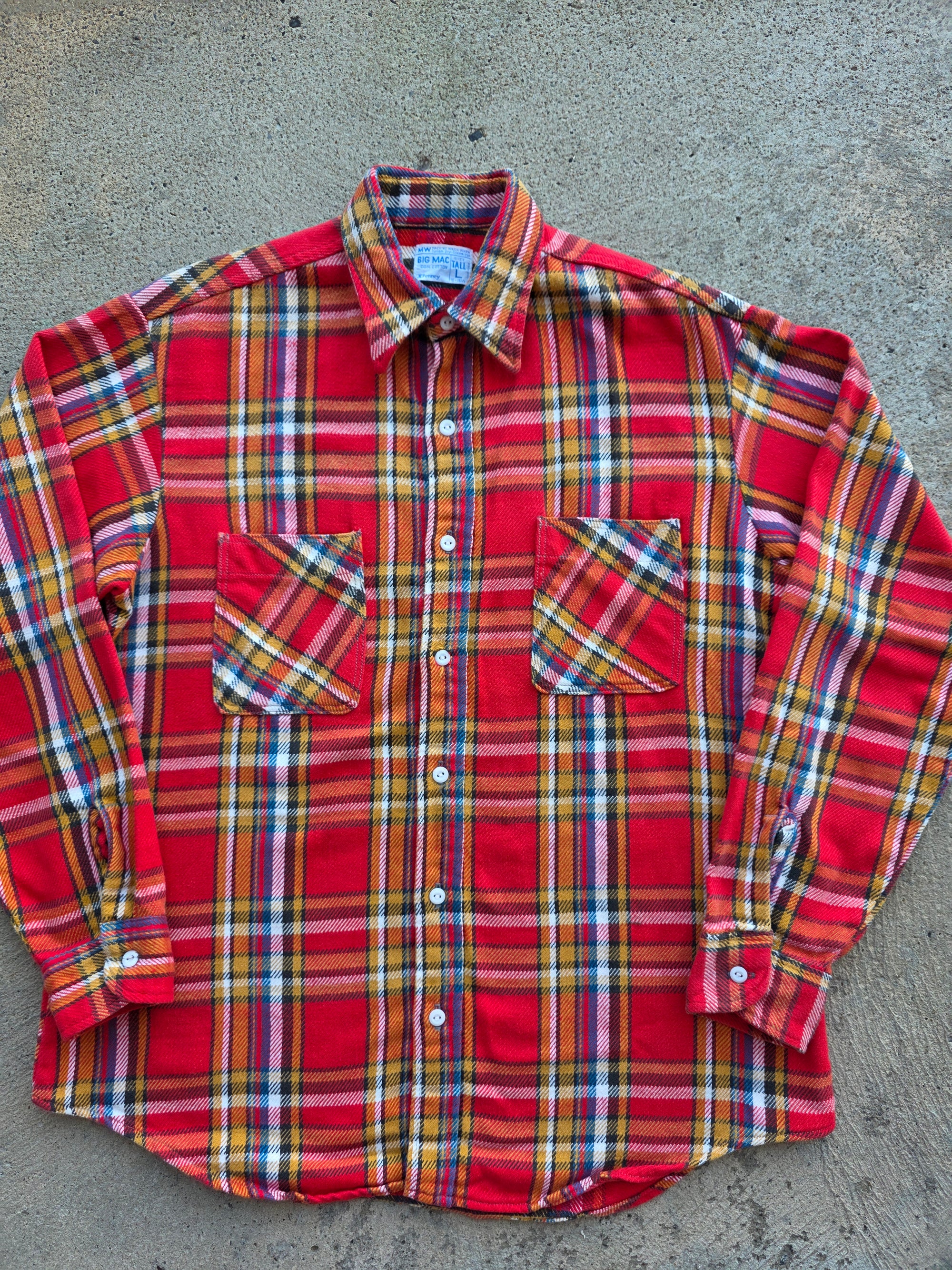 1970s Big Mac Flannel Large Tall
