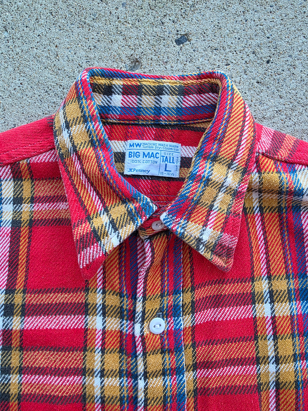 1970s Big Mac Flannel Large Tall