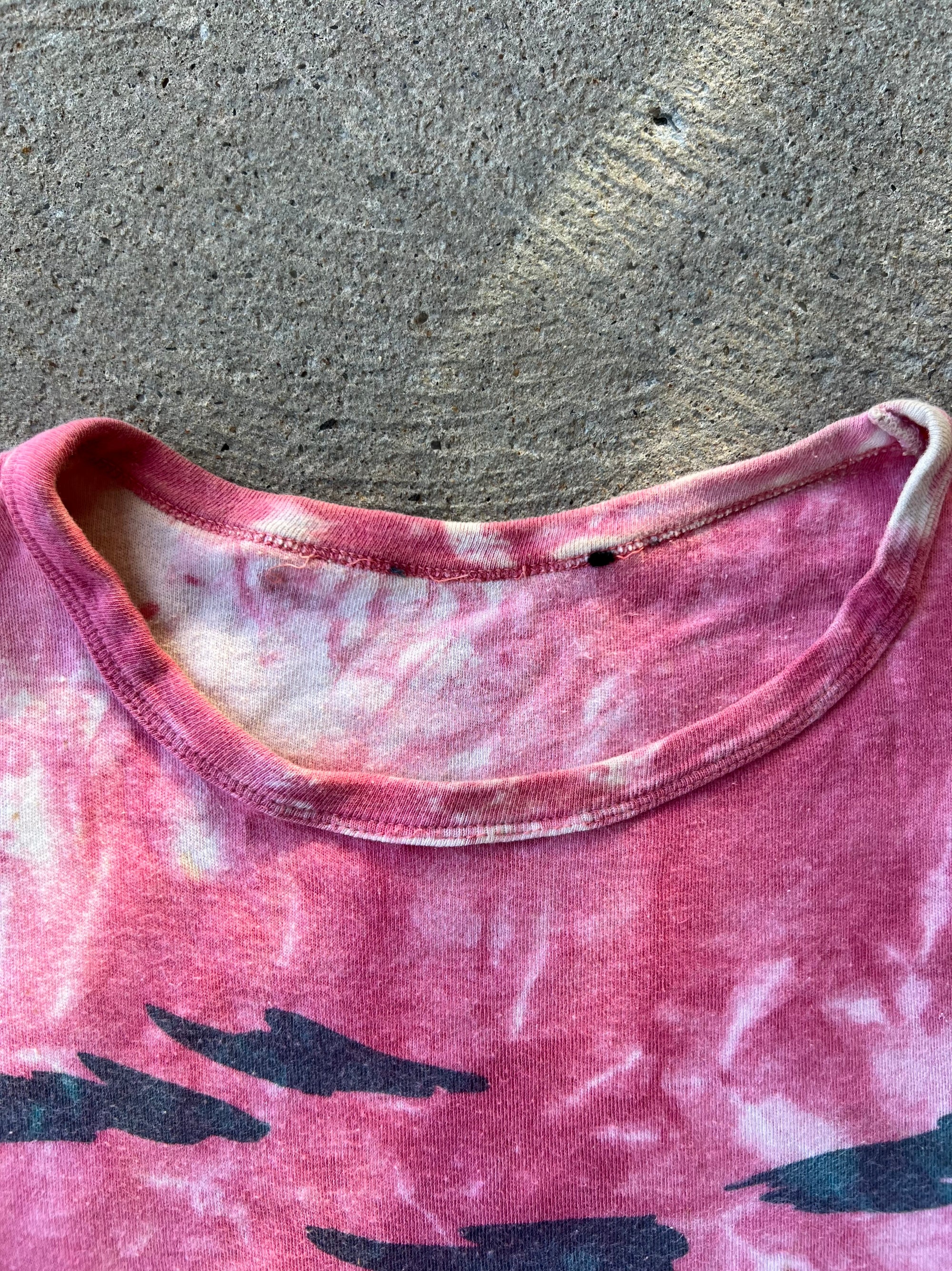 1950s Water Print Rowing Sea Shirt Small