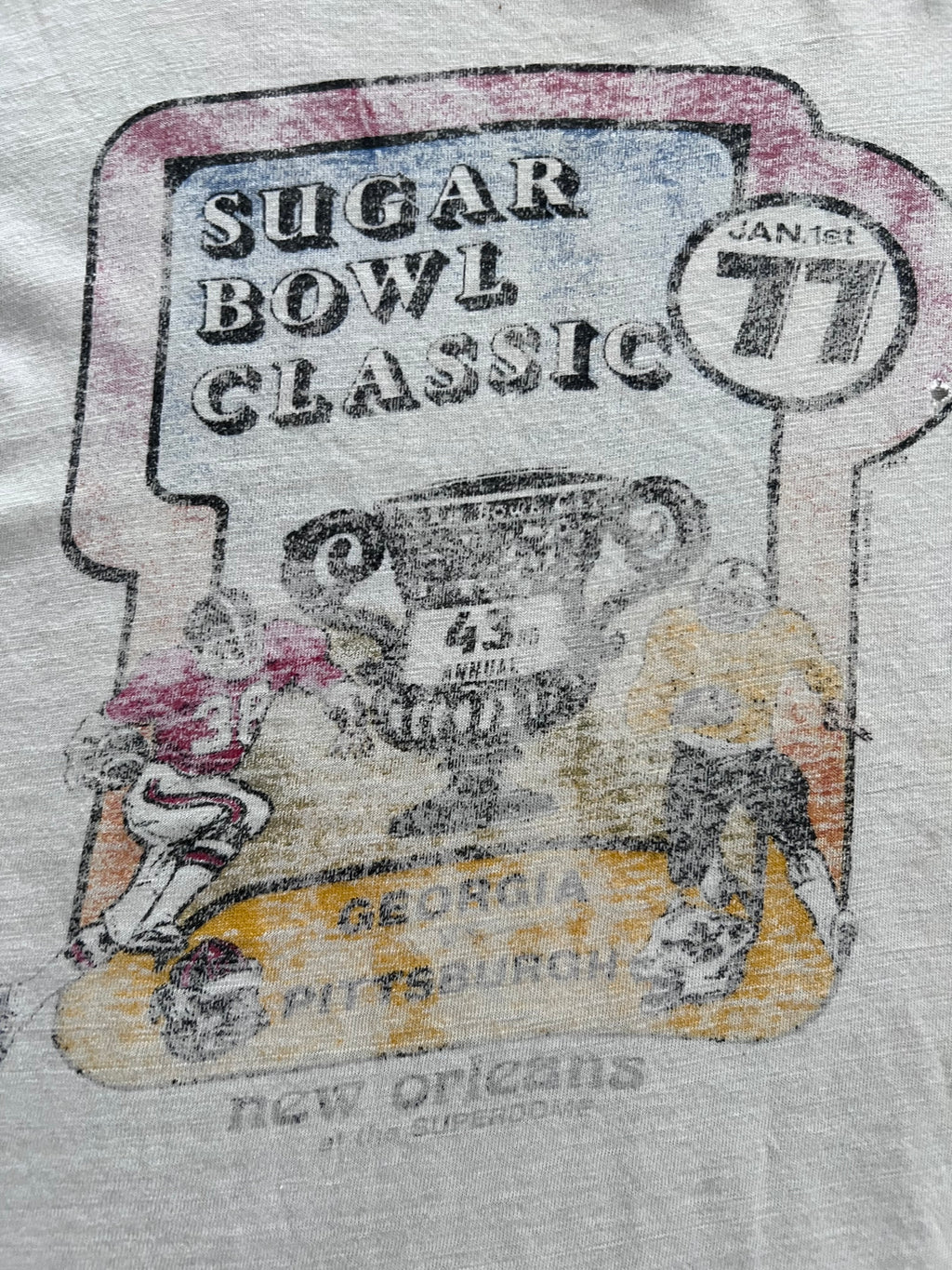 70s Pitt Sugar Bowl Classic Ringer Medium