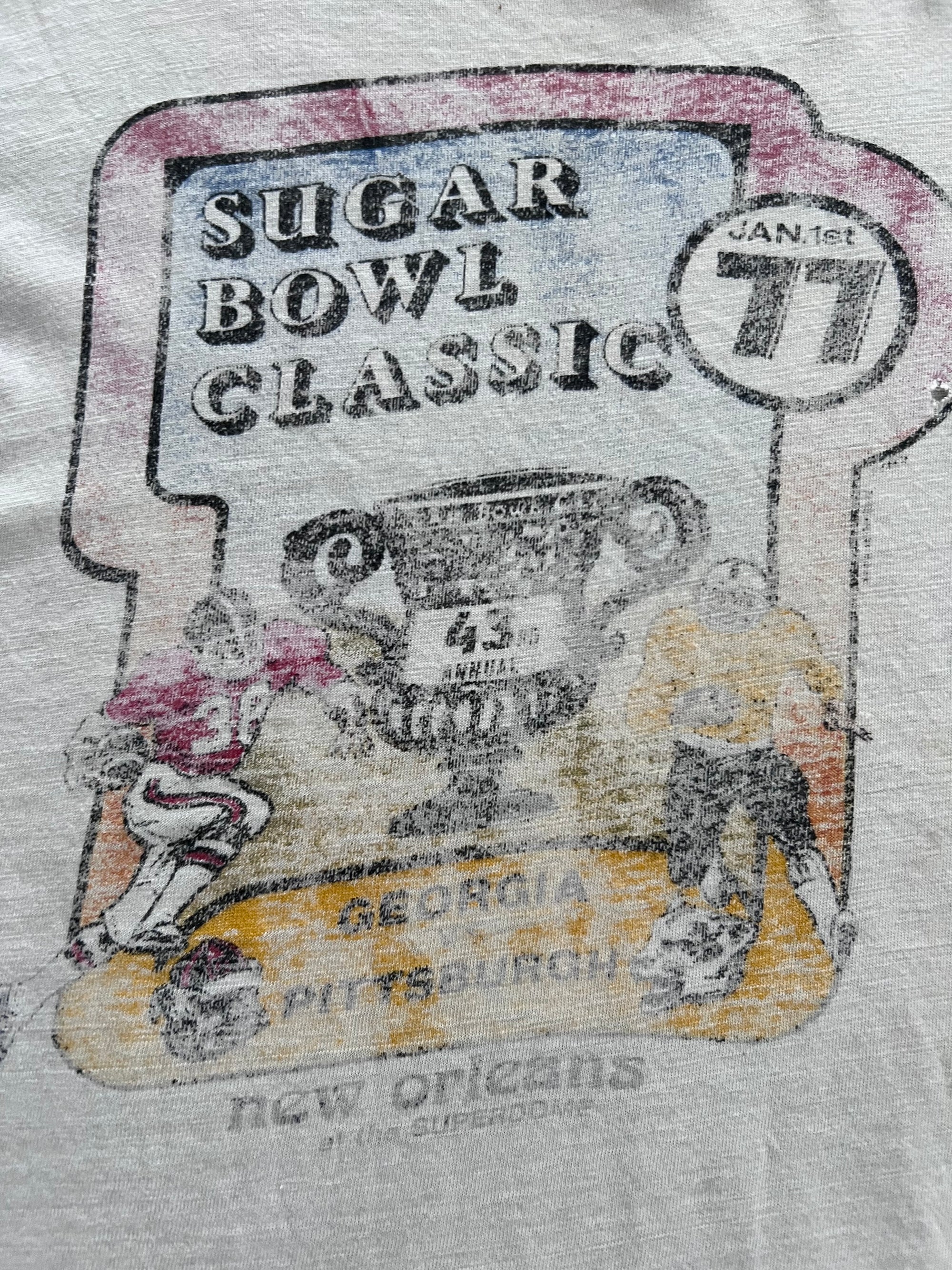 70s Pitt Sugar Bowl Classic Ringer Medium