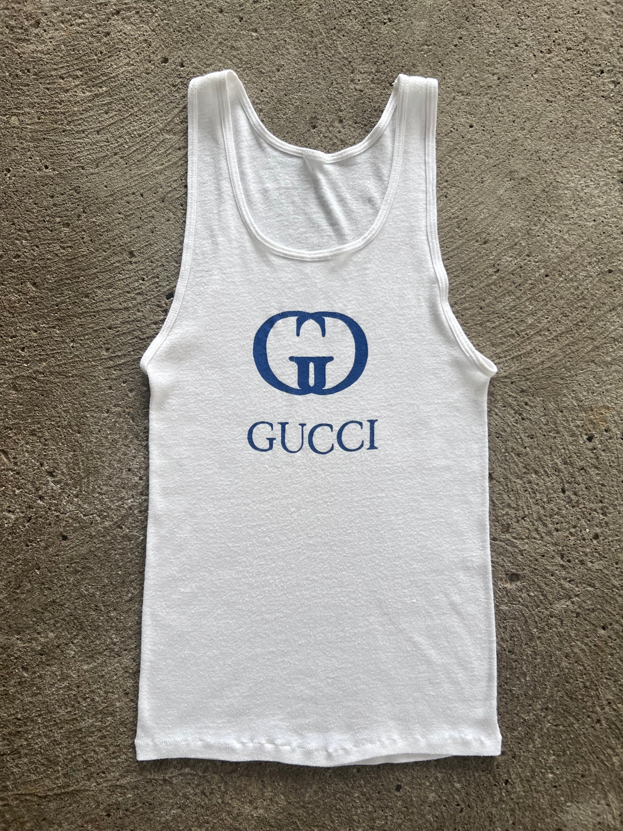 1980s Gucci Bootleg Tank Top