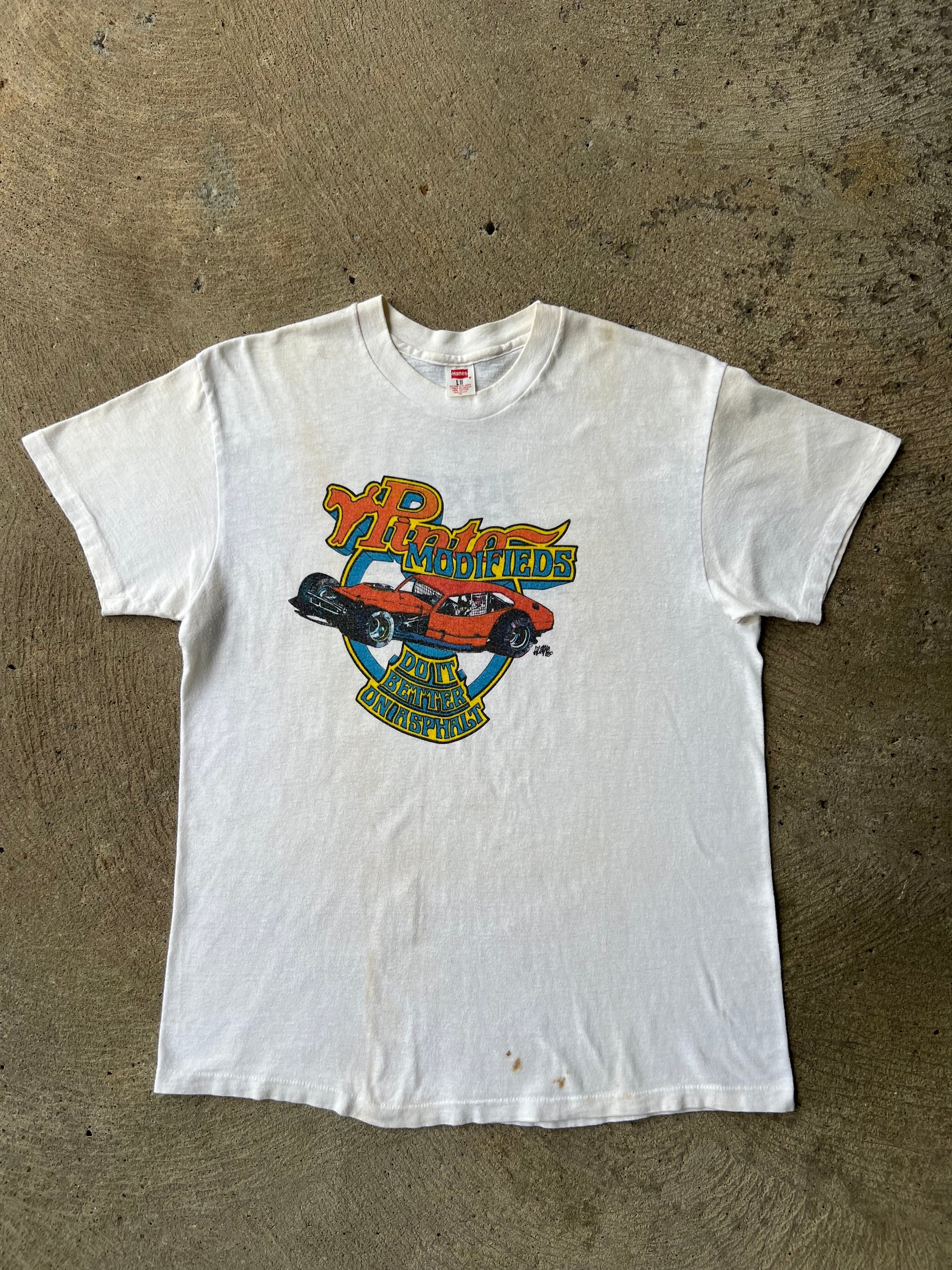 1980 Pinto Asphalt Stock Car Racing Shirt Large
