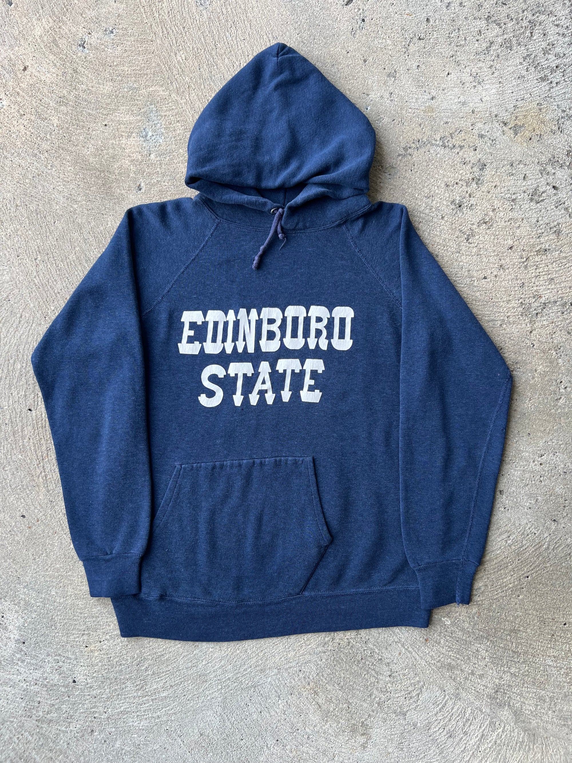 1970s Edinboro State Raglan Hoodie Velva Sheen