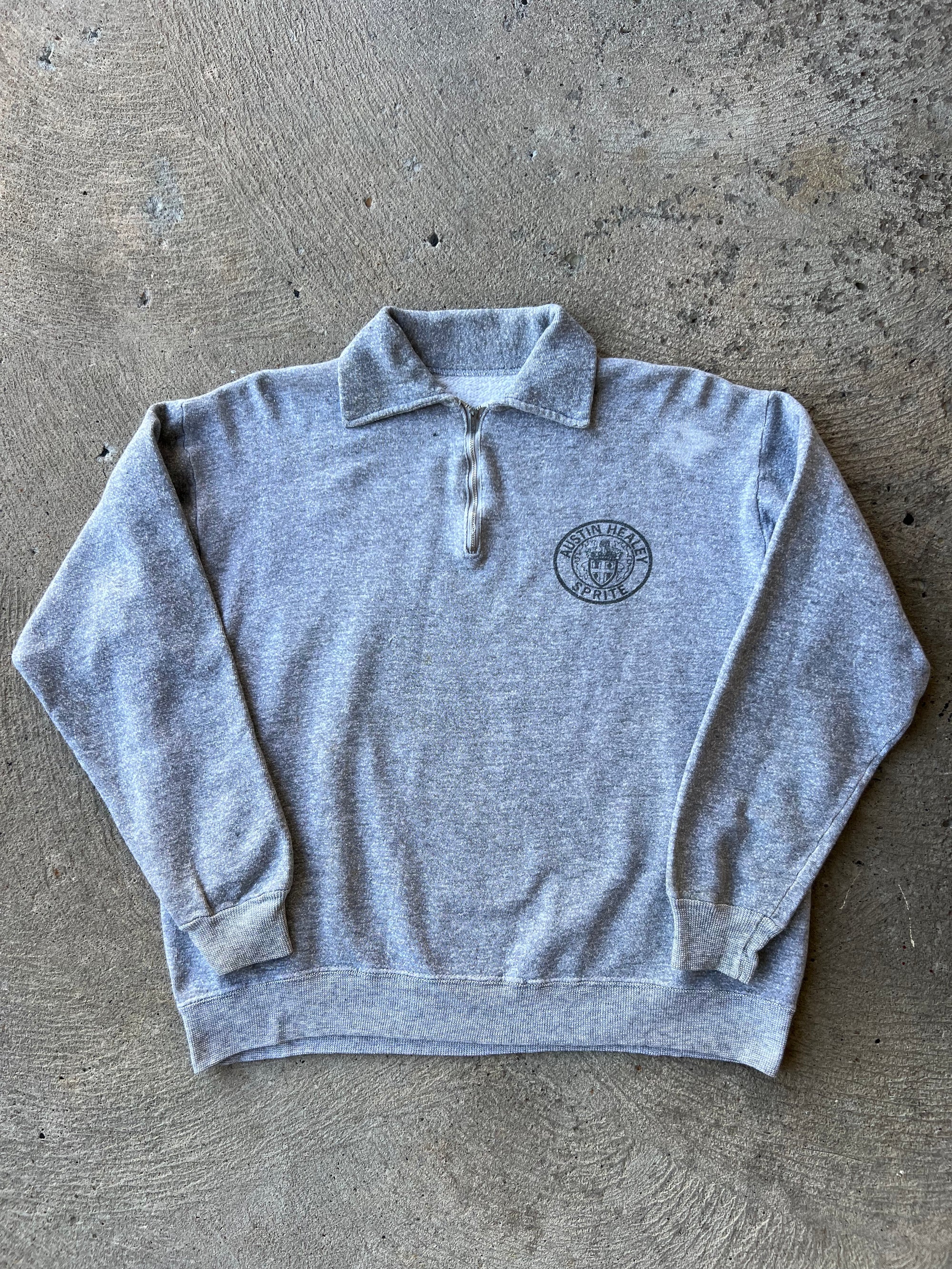 1960s Austin Healey Sprite Quarter Zip Sweatshirt Medium