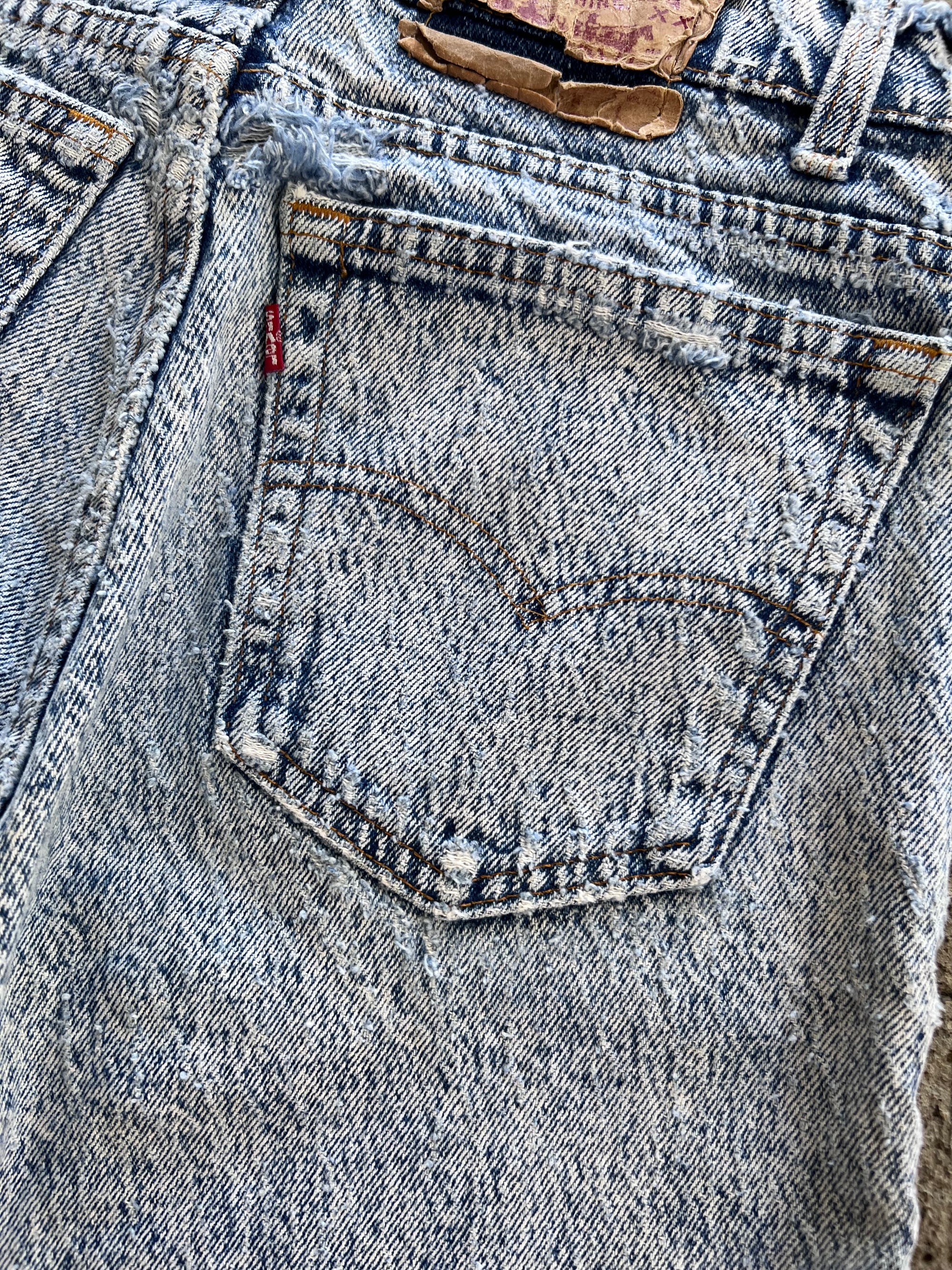 1980s Acid Wash Levis Pants 32x32