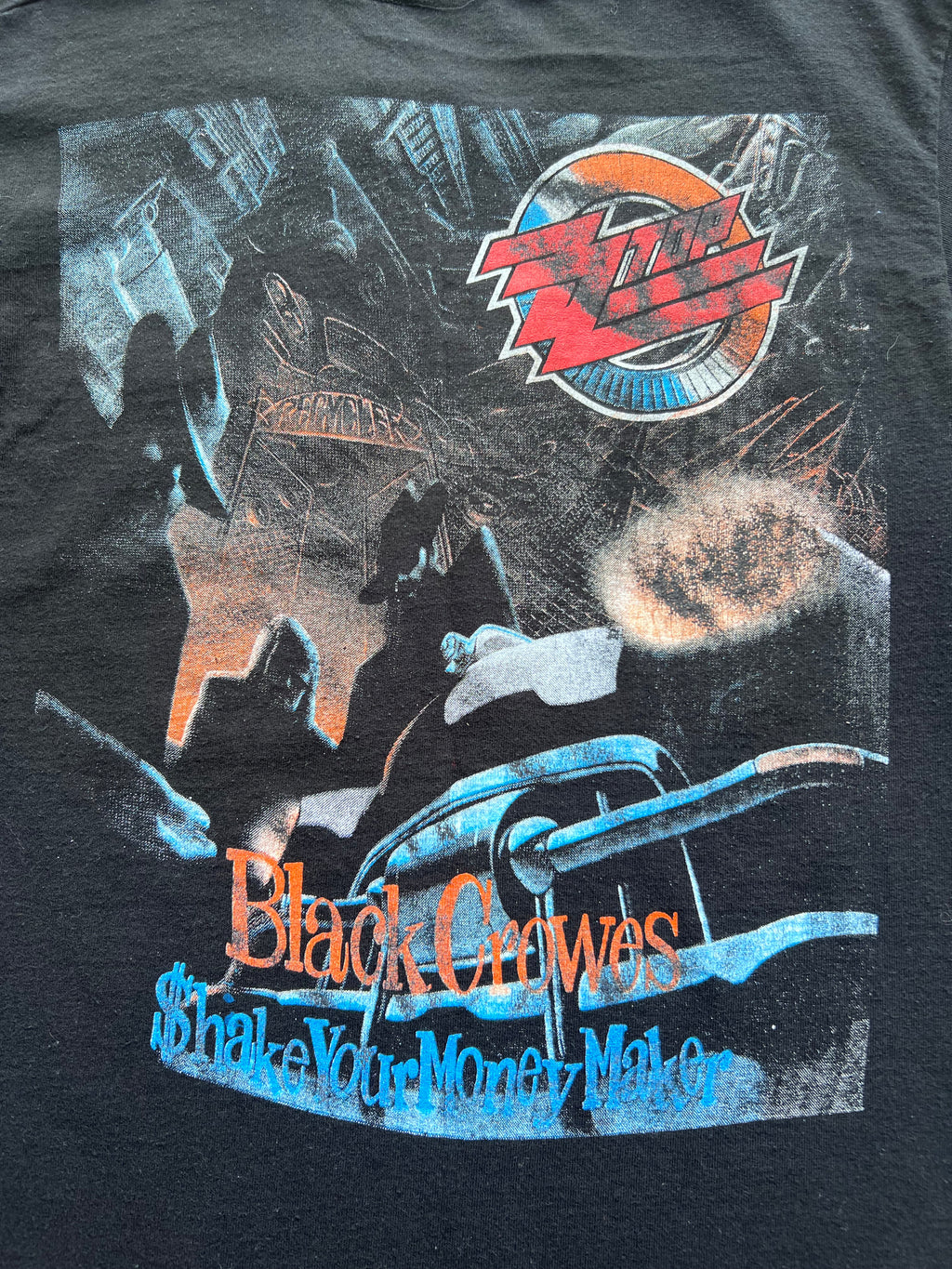 1990s ZZ Top Black Crowes Shirt Large