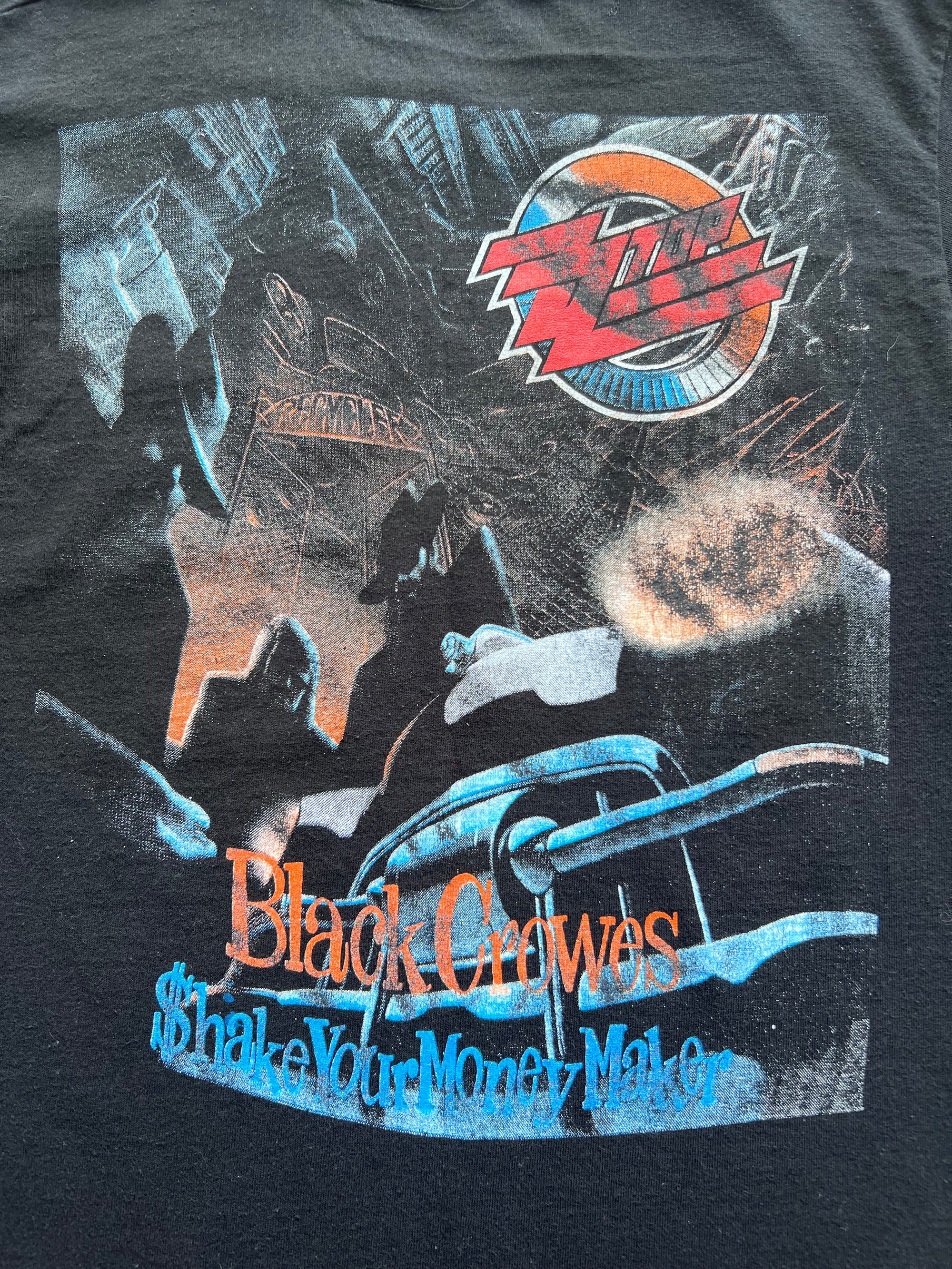 1990s ZZ Top Black Crowes Shirt Large