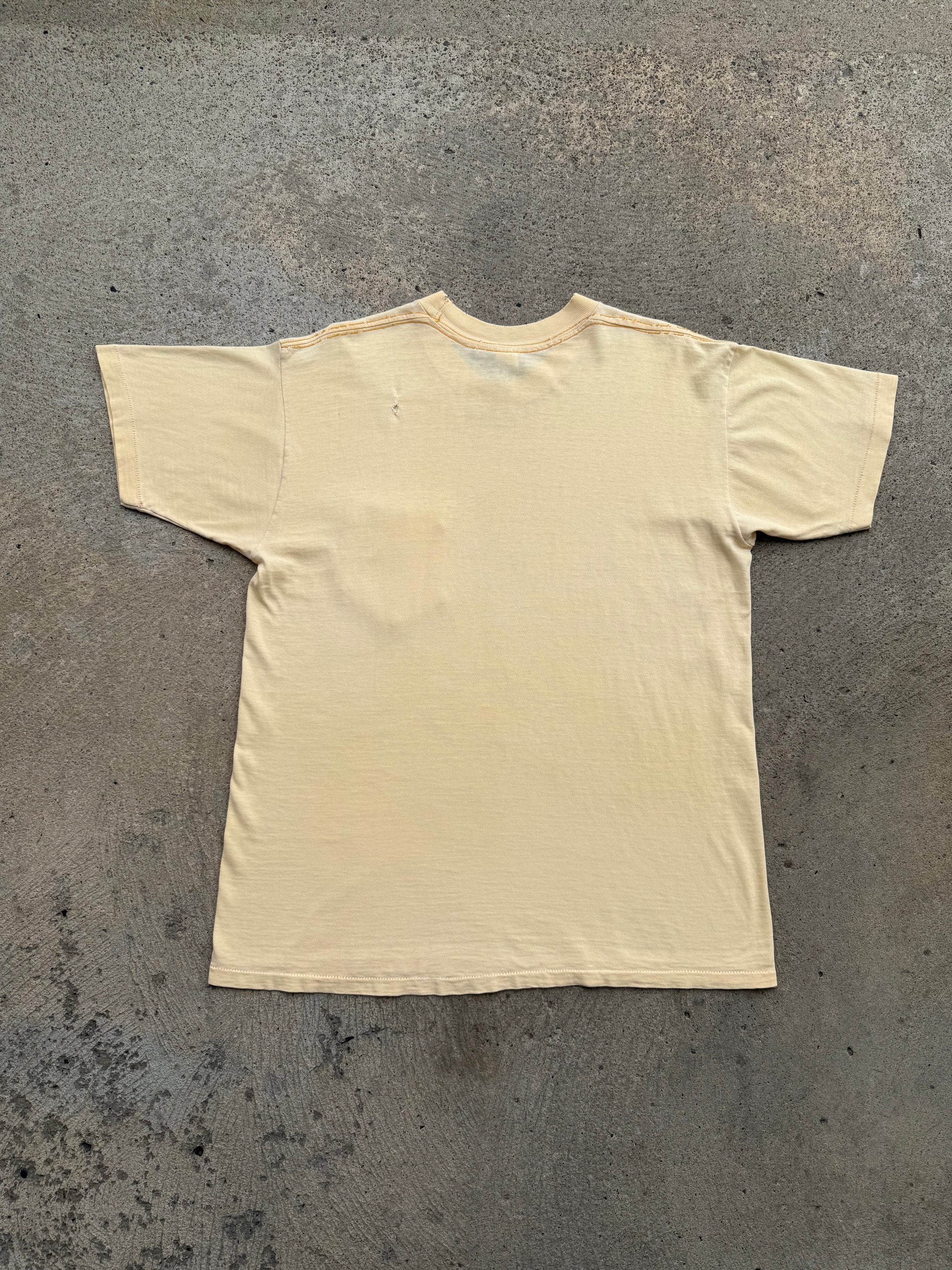 1960s 70s Yellow Pocket Shirt