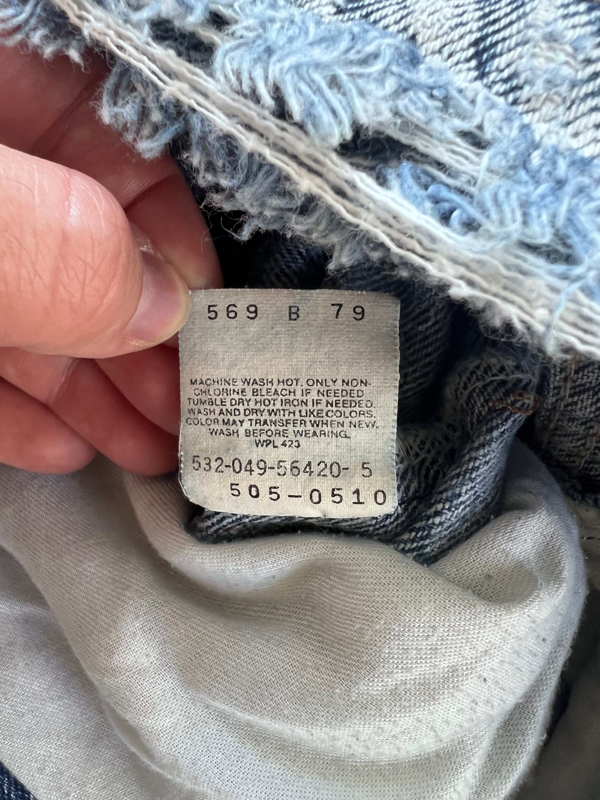 1980s Acid Wash Levis Pants 32x32