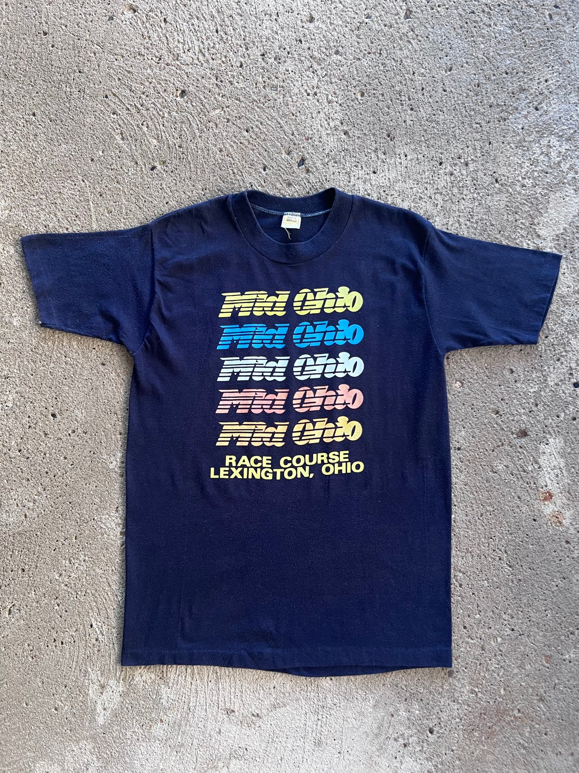 1980s Mid Ohio Racing Course Shirt Large