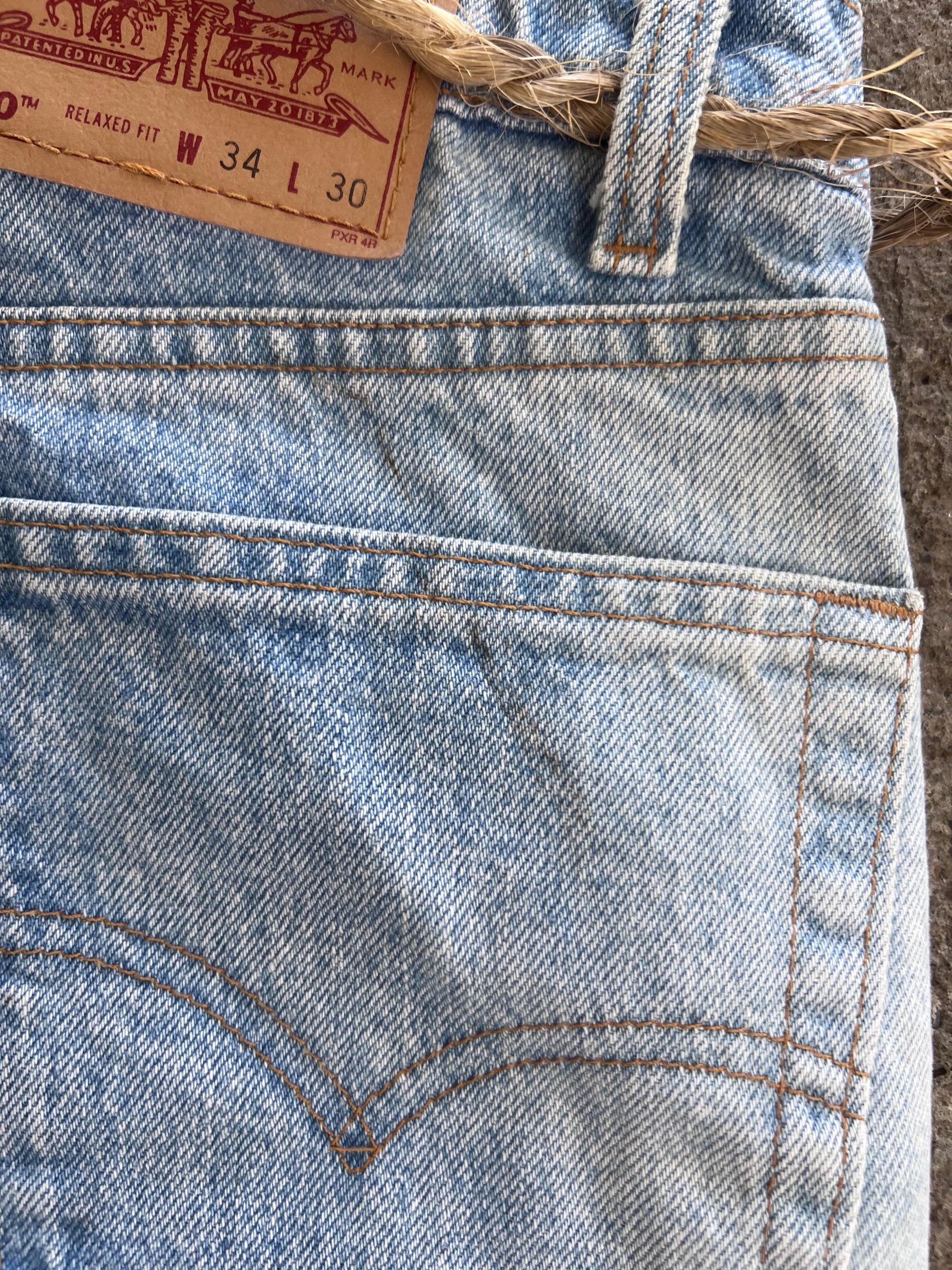 Levi 550 Red Tab Hand Painted