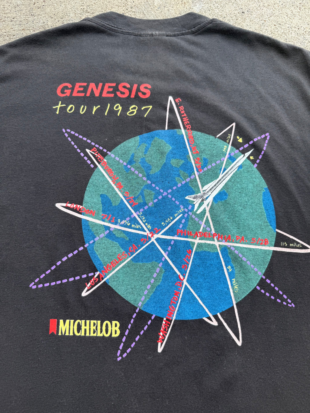 1987 Genesis Phil Collins Tour Shirt Large