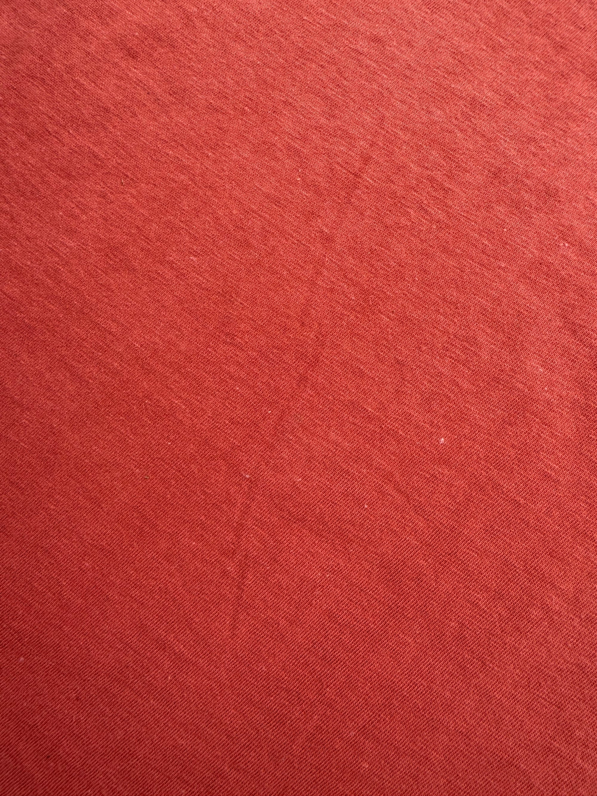 1950s Fruit Of The Loom Burnt Orange Pocket Tee Medium