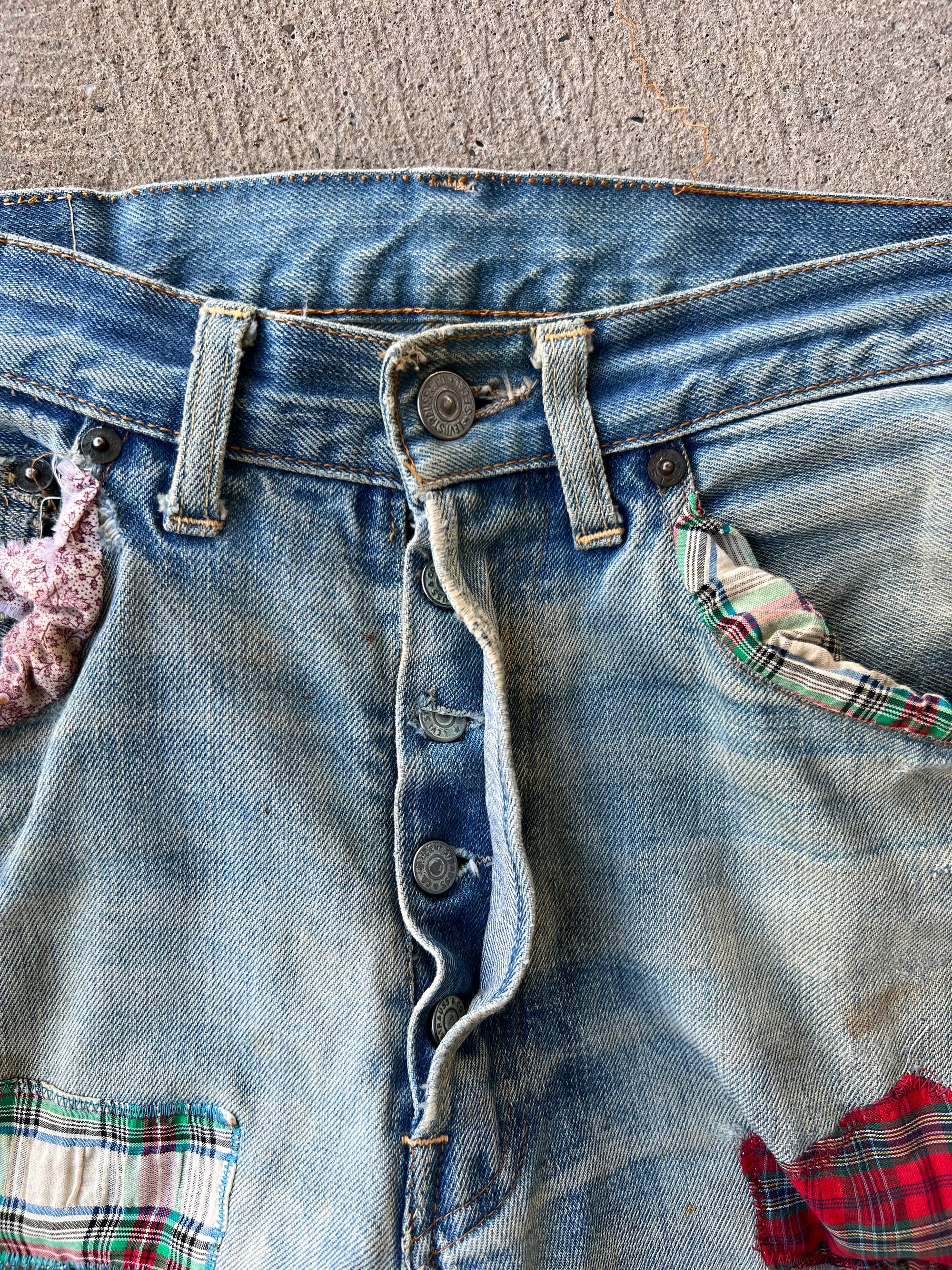 1960s Levi’s Selvedge Patchwork Pants
