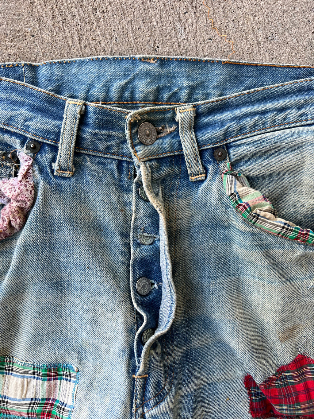 1960s Levi’s Selvedge Patchwork Pants