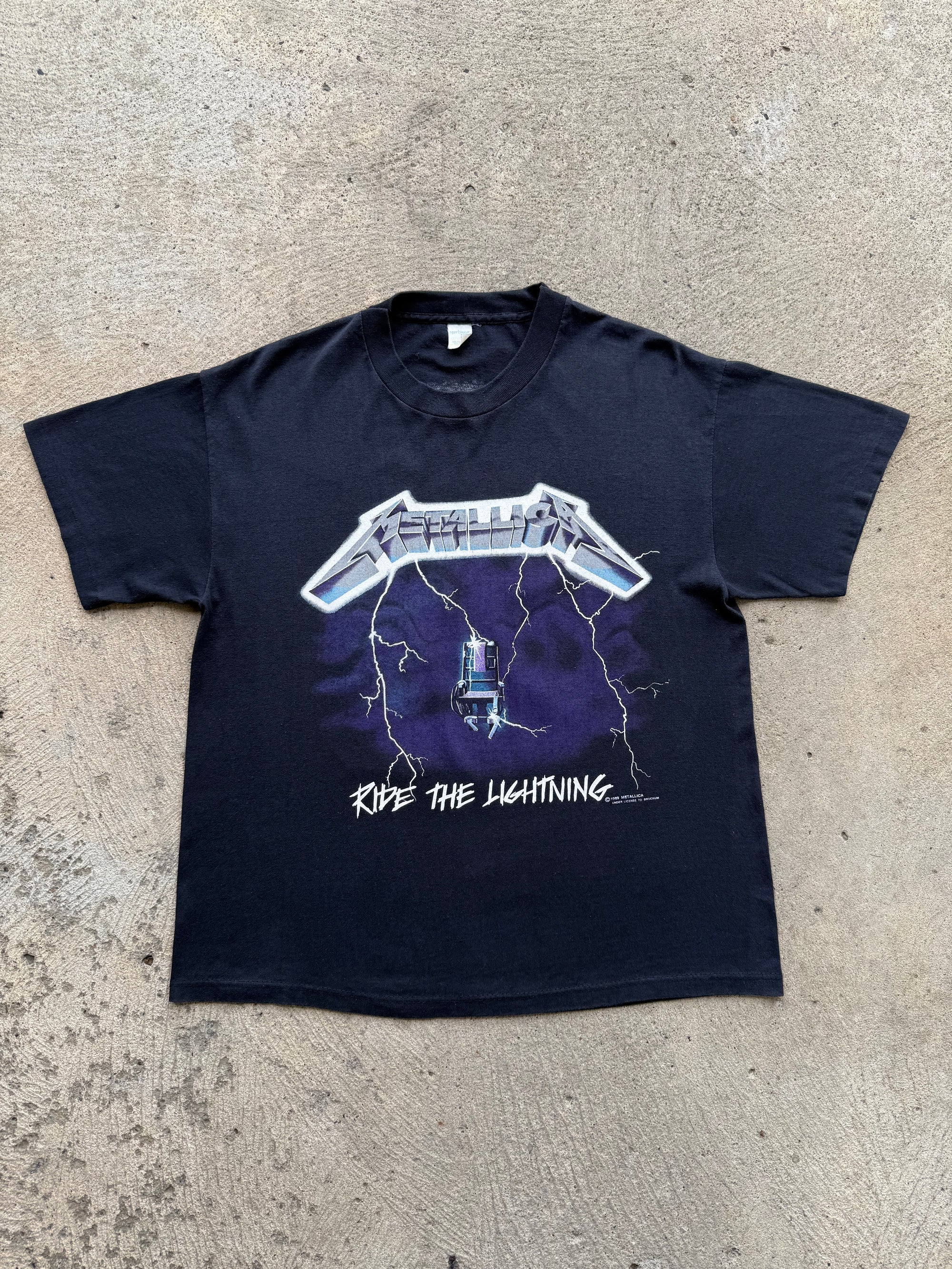1989 Metallica "Ride The Lightning" Shirt Large