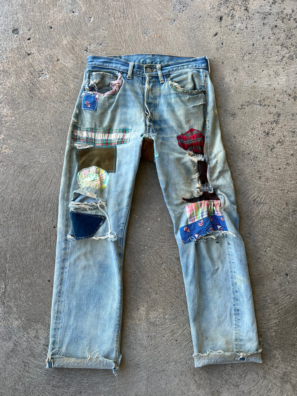 1960s Levi’s Selvedge Patchwork Pants