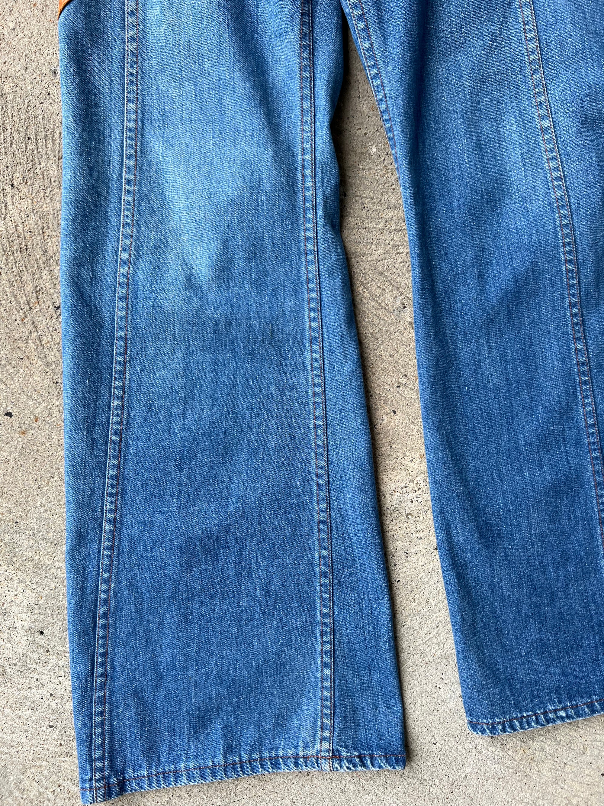 1970s Cheap Jeans Bell Bottom Pants