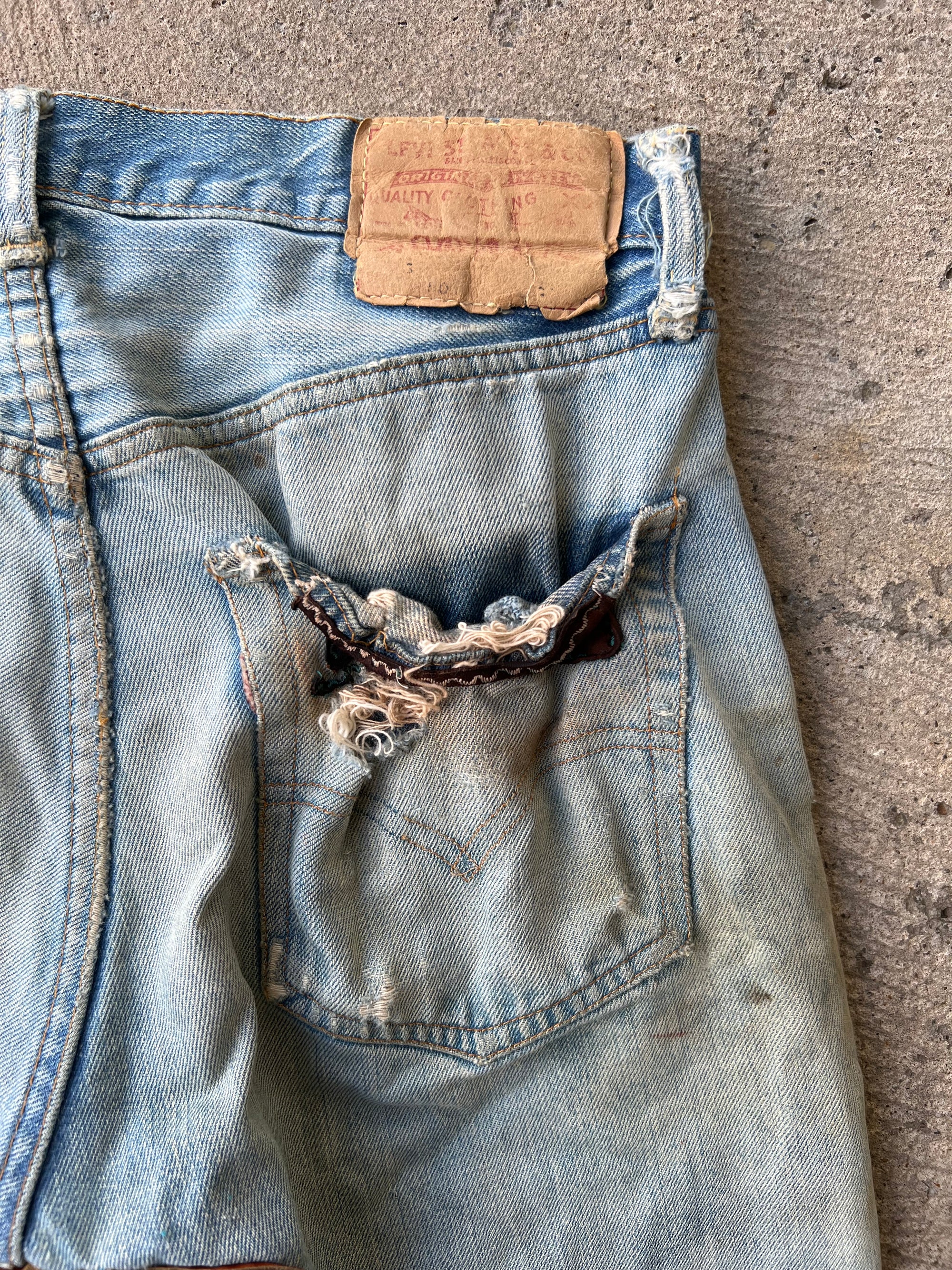 1960s Levi’s Selvedge Patchwork Pants