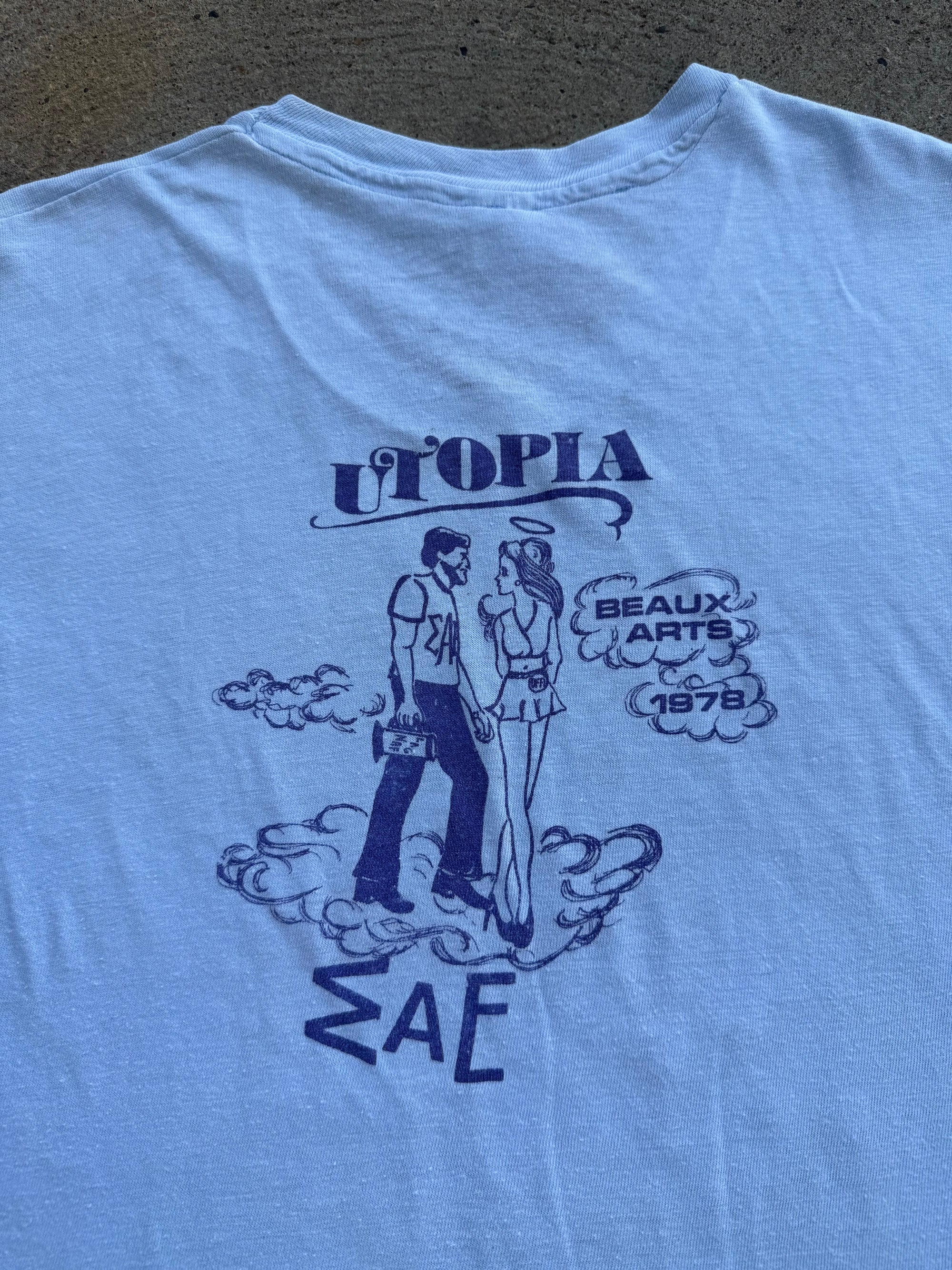 1978 Hung-Over The Rainbow Wizard Of Oz Parody College Shirt Large