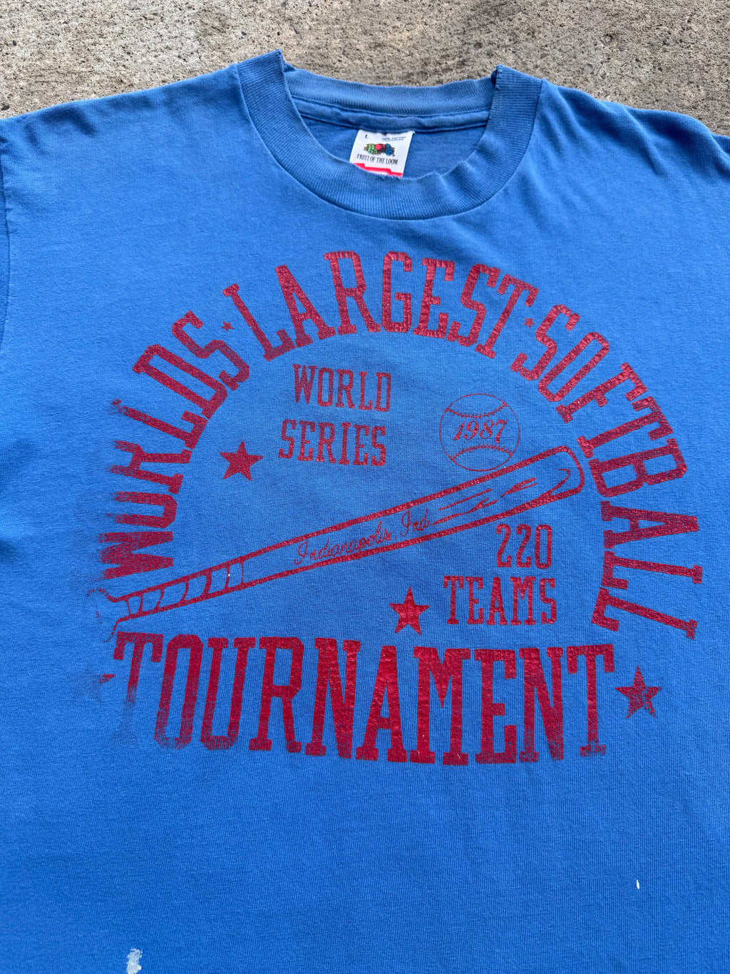 1987 Softball World Series Indianapolis Shirt Large