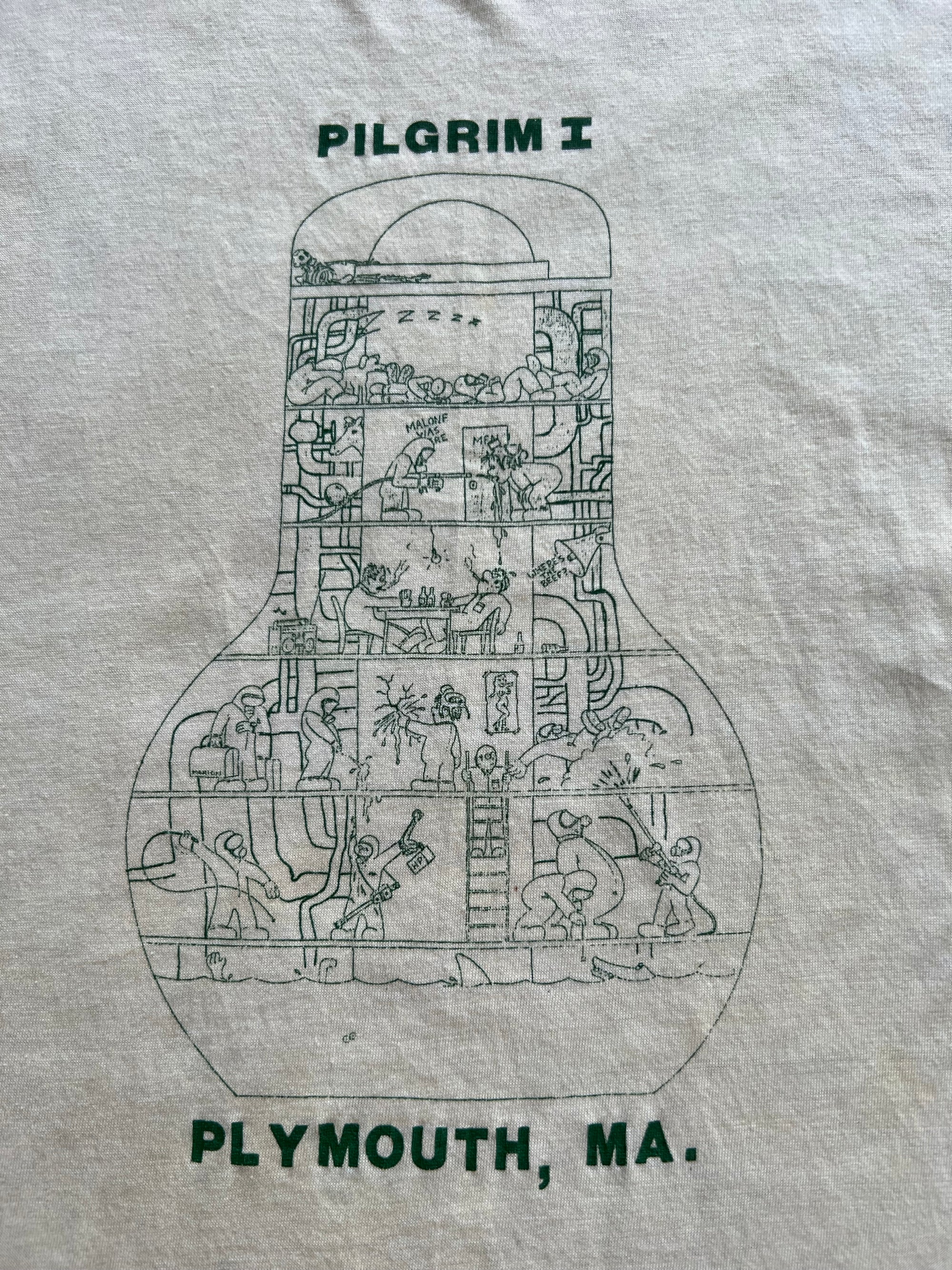 1980s Pilgrim I Shirt Medium Large