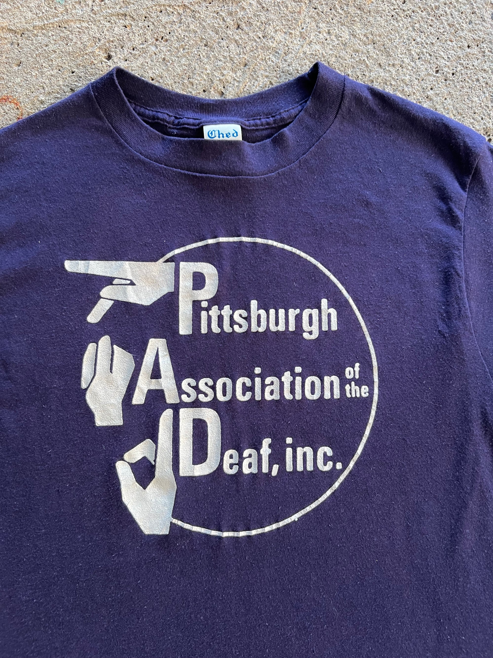 1970s Pittsburgh School For The Deaf Shirt Medium