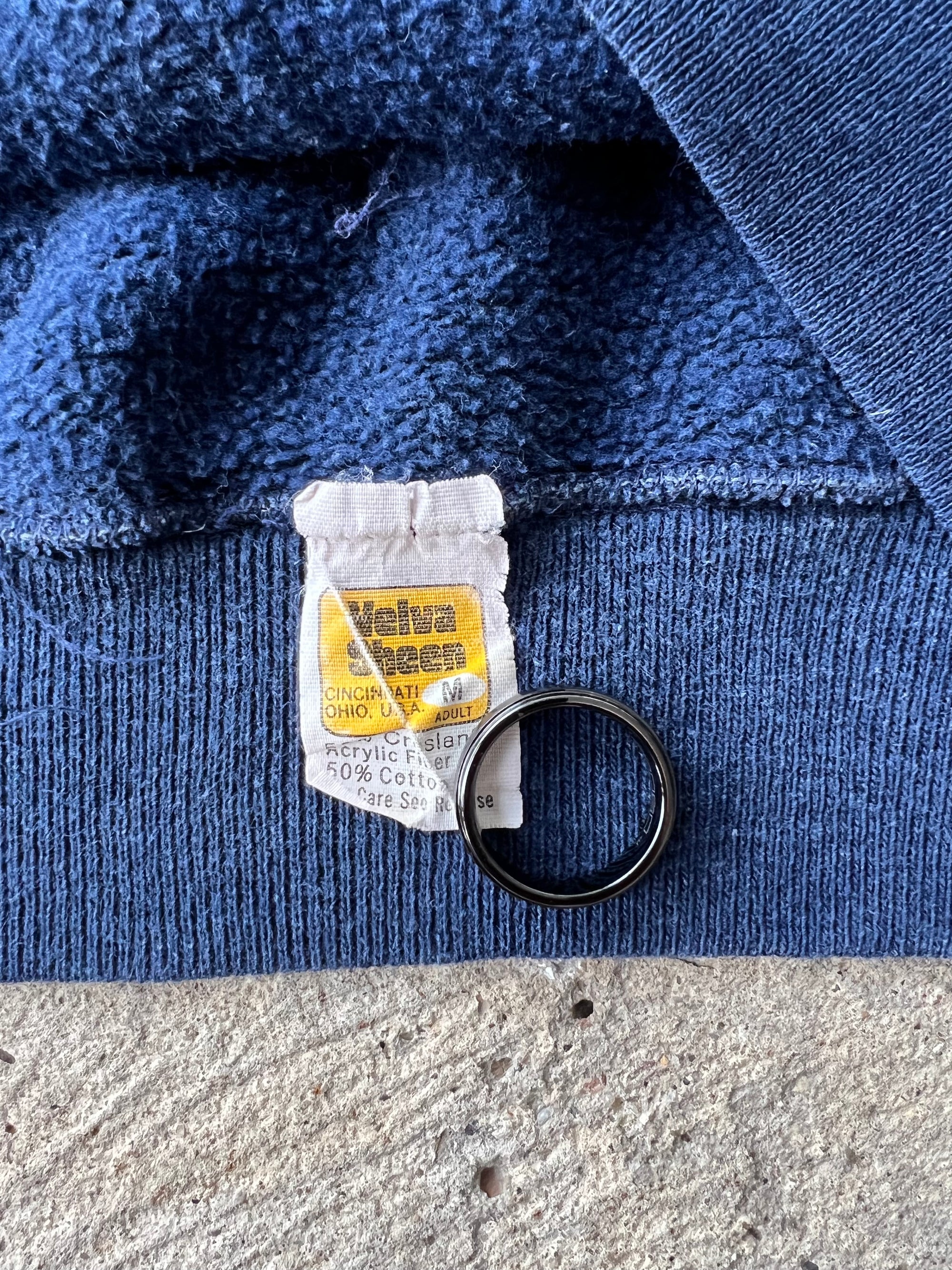 1970s Edinboro State Raglan Hoodie Velva Sheen