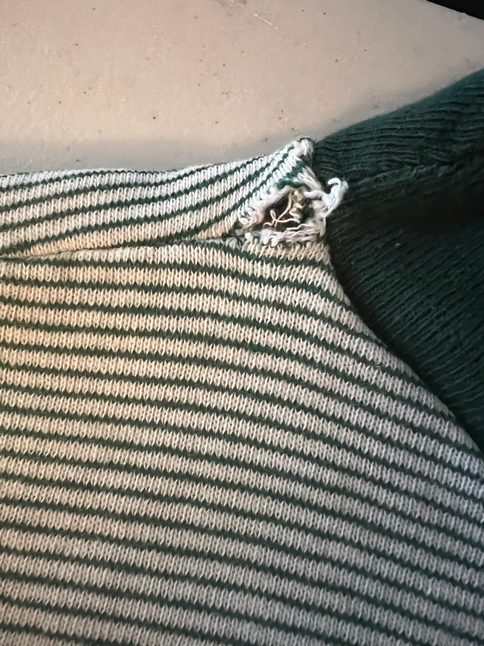 1960s Geibel Gators Striped Short Sleeve Sweatshirt XL