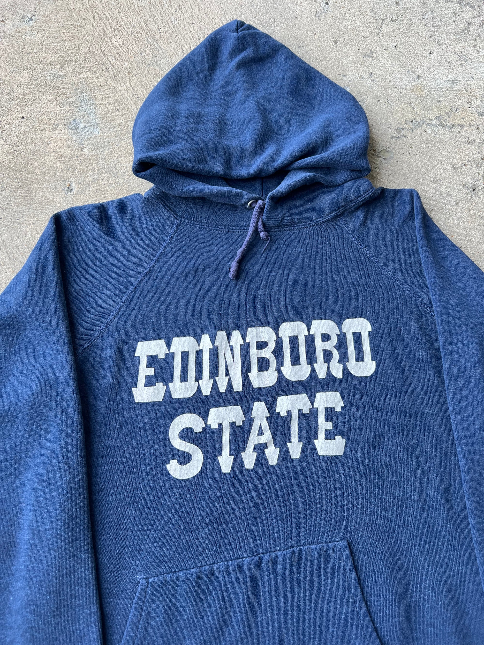 1970s Edinboro State Raglan Hoodie Velva Sheen