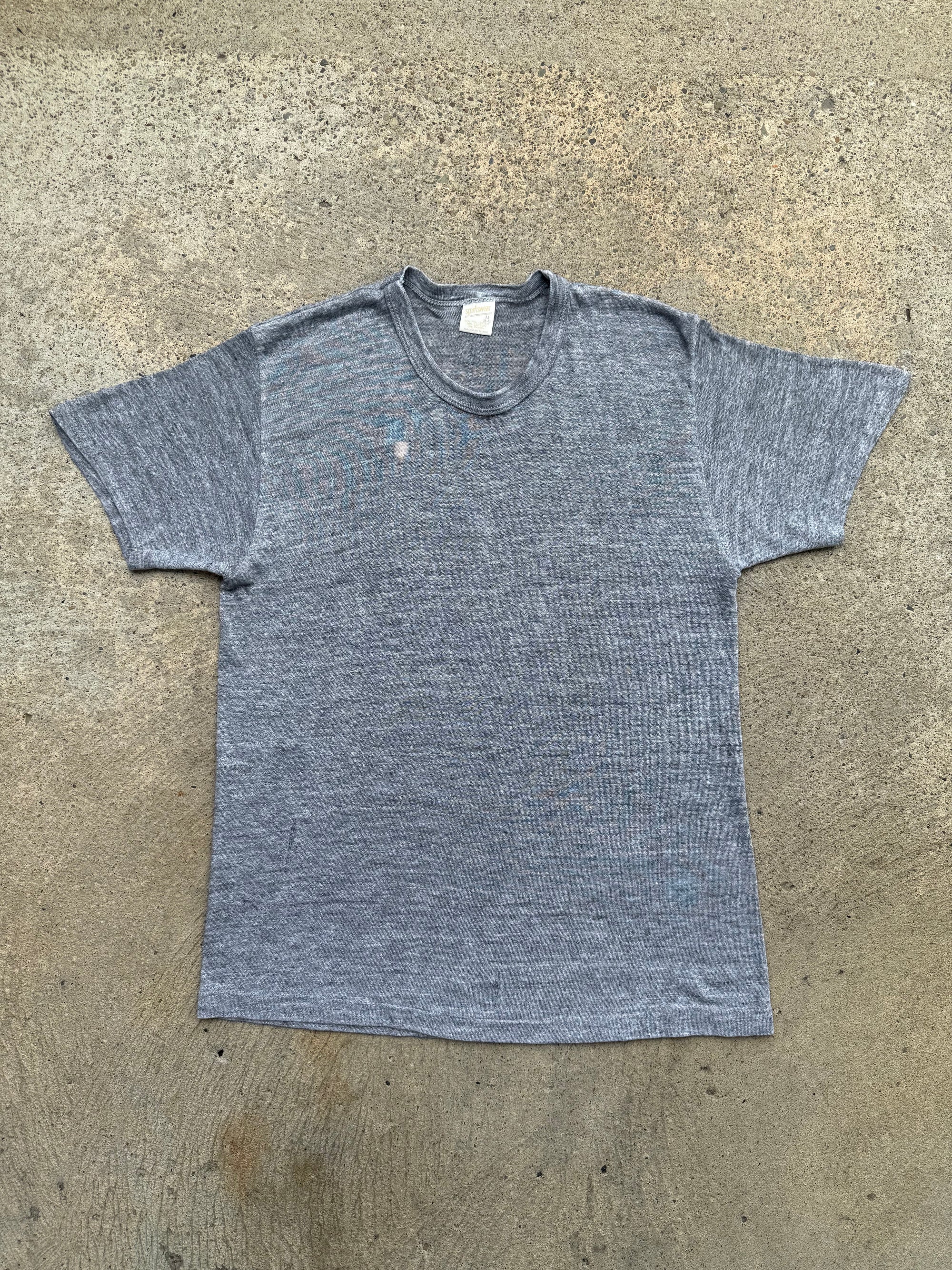 1980s Tri Blend Sportswear Shirt Gray Medium