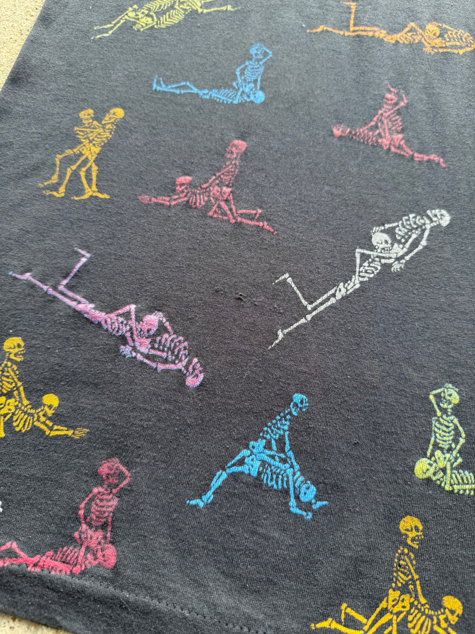 1991 Skeleton Sex Positions Fashion Victim Shirt Medium