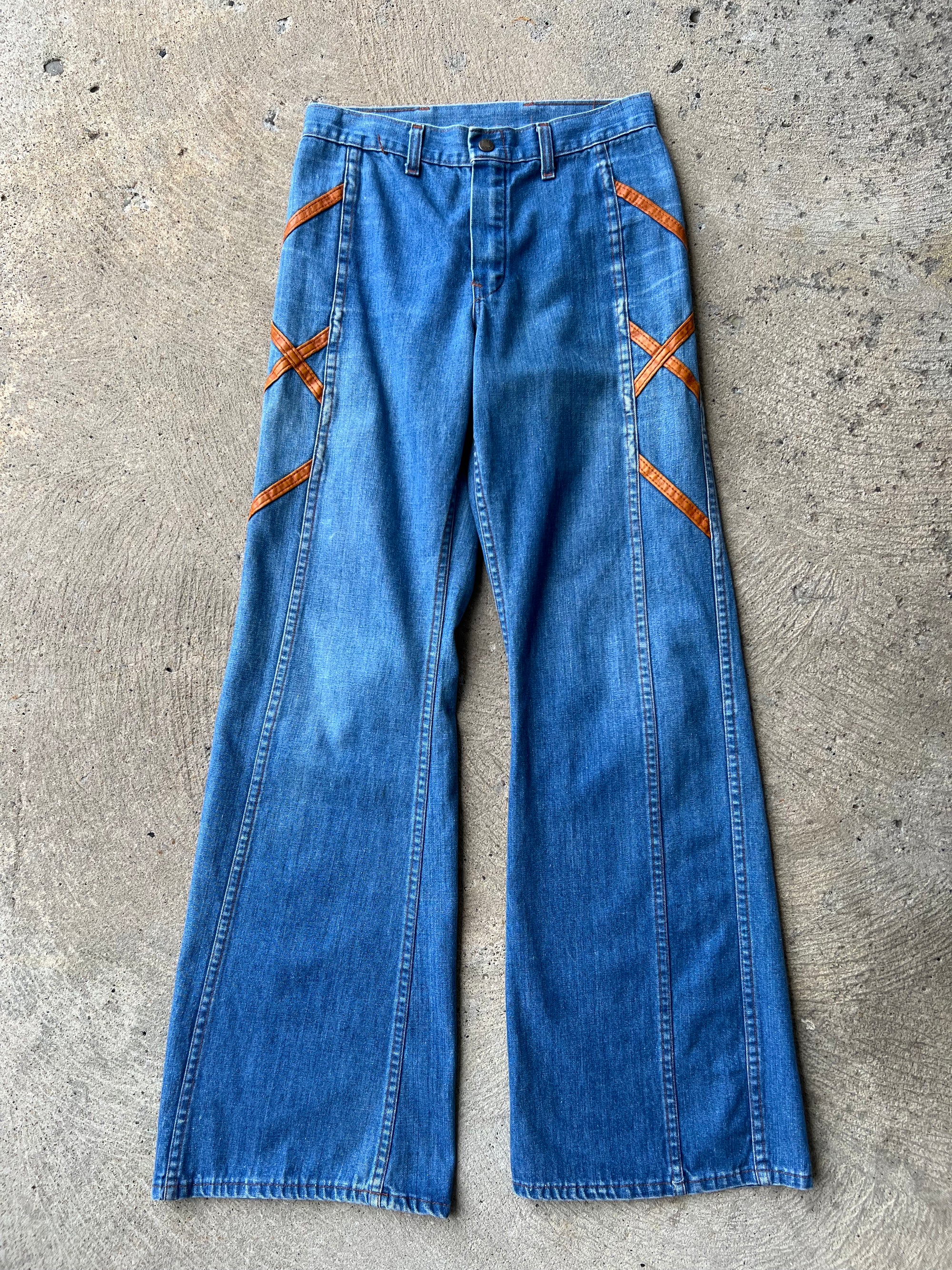 1970s Cheap Jeans Bell Bottom Pants