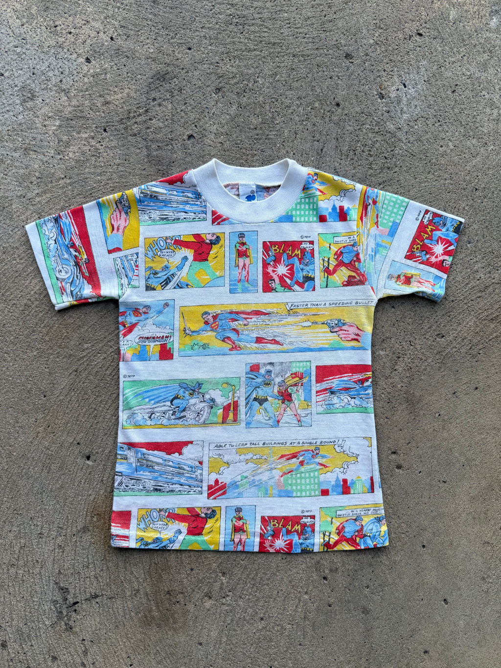 1970s Batman And Robin Comic Strip Shirt Boys 12