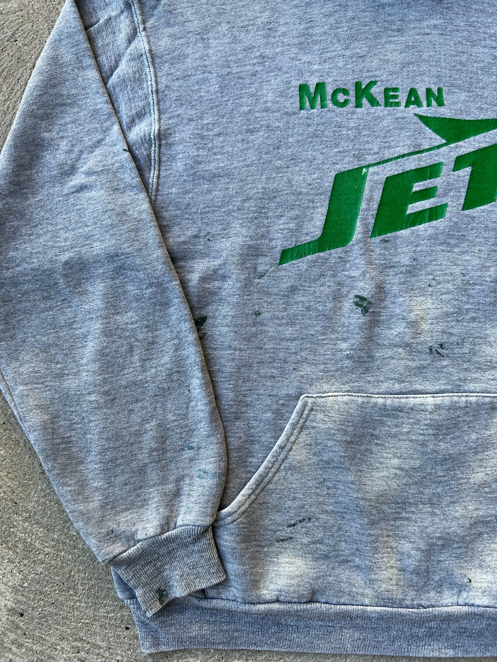 1980s Triblend Hoodie Mckean Jets Large