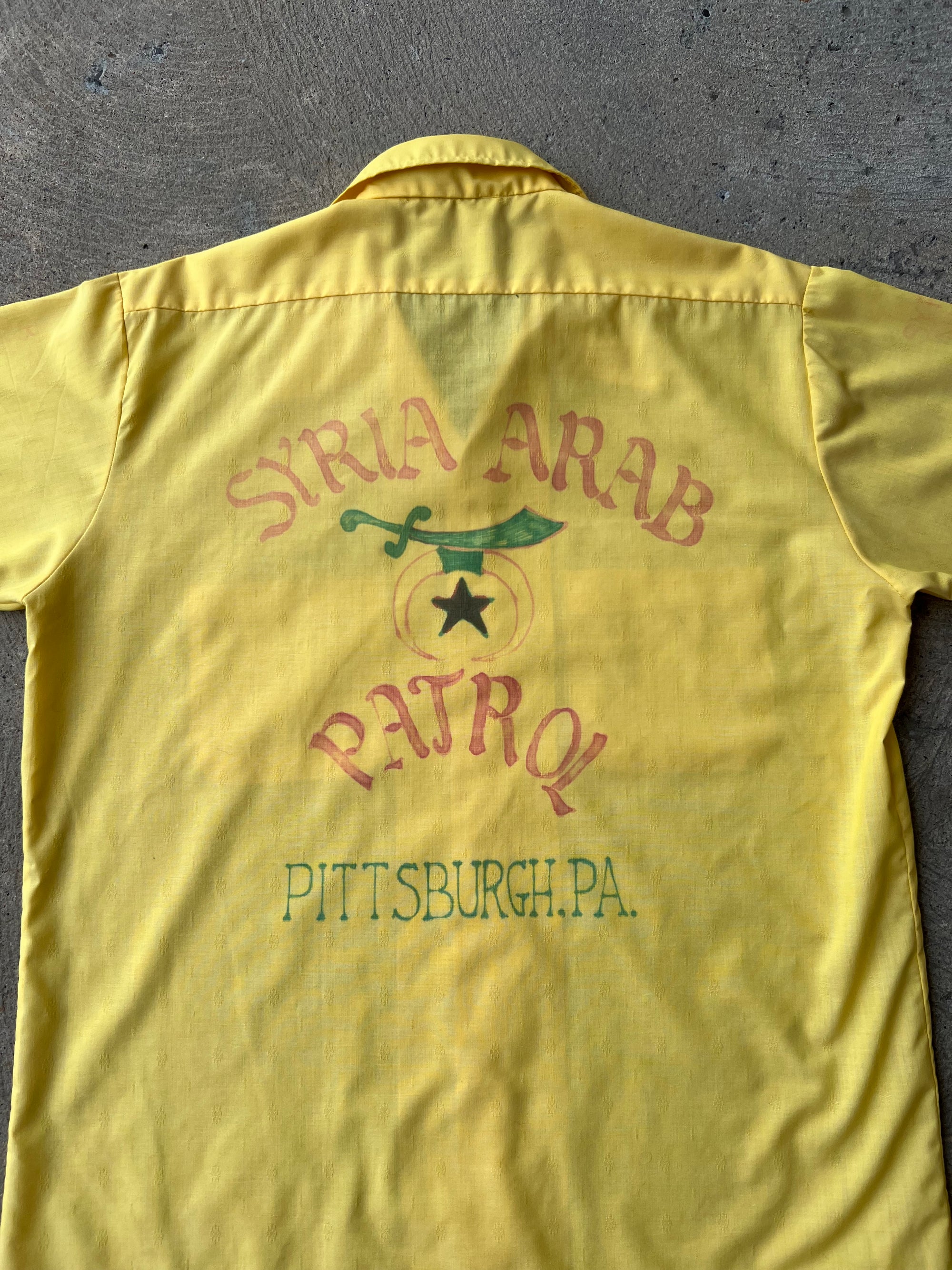 1970s Syria Bowling Shirt Large
