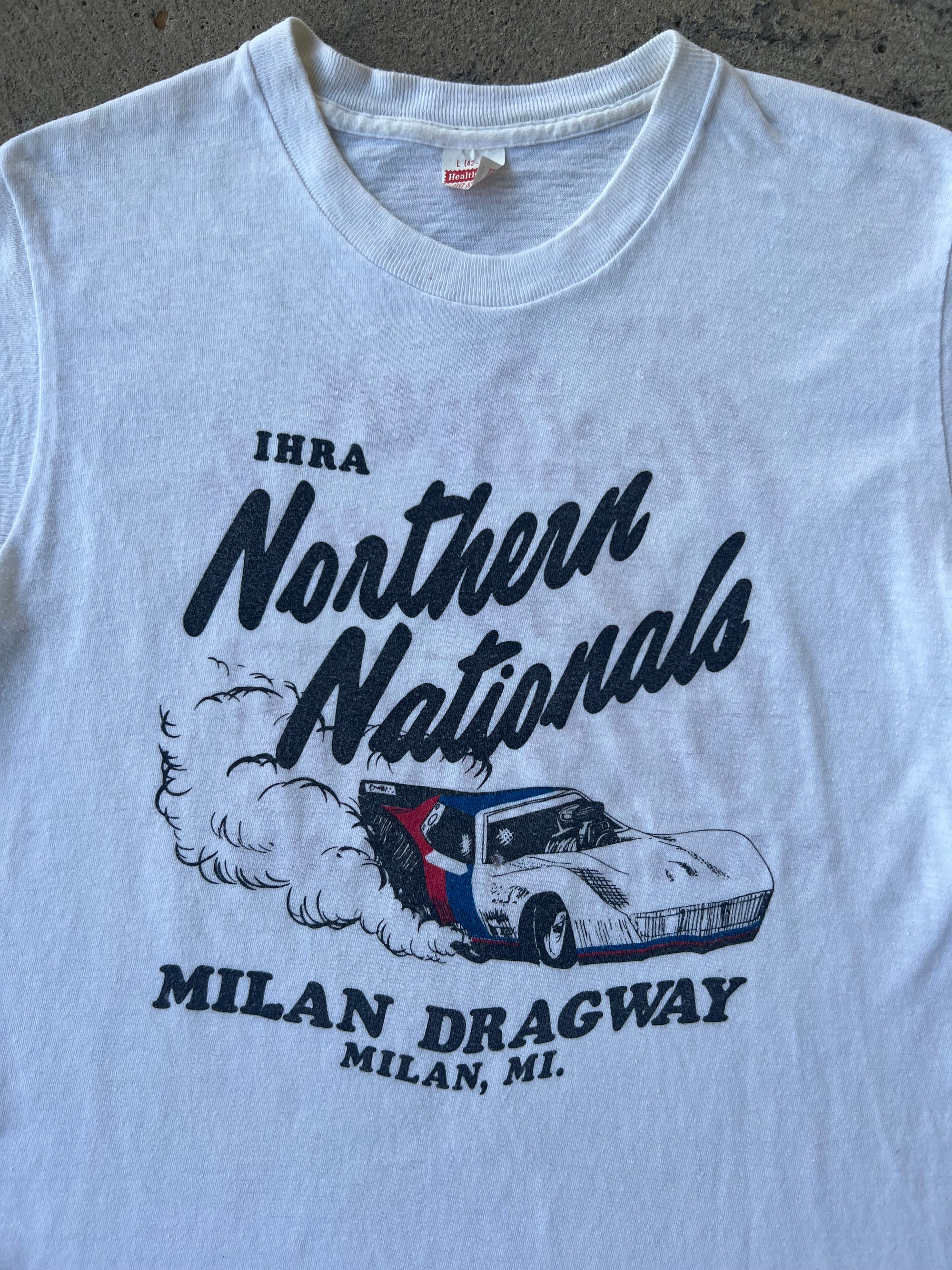 1981 Northern Nationals Milan Dragway Shirt Large