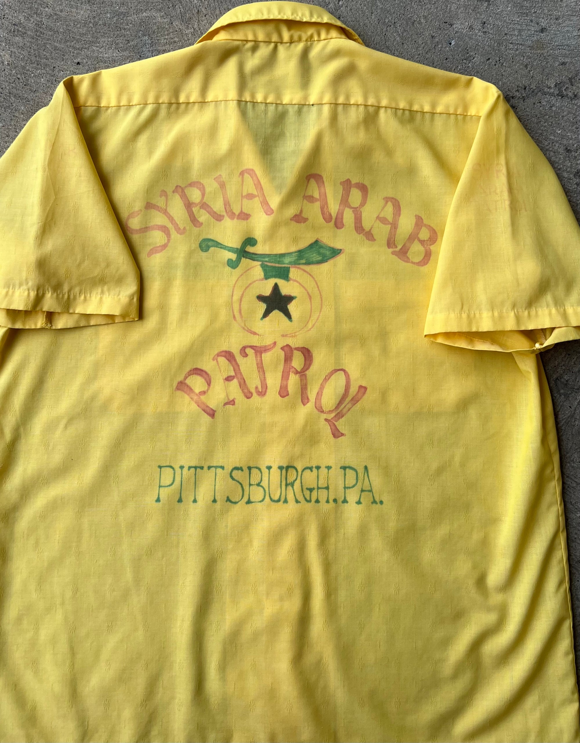 1970s Syria Bowling Shirt Large