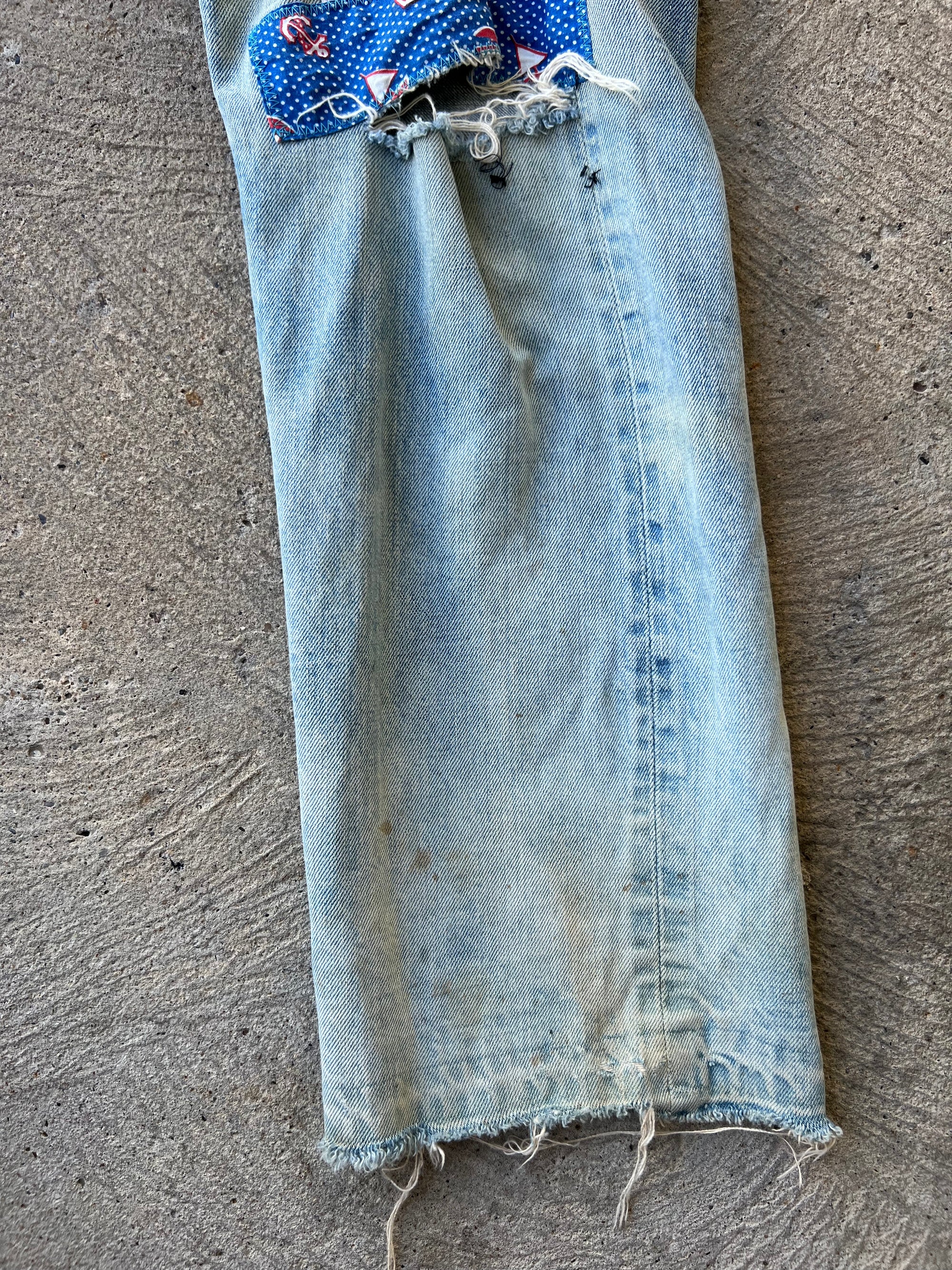 1960s Levi’s Selvedge Patchwork Pants