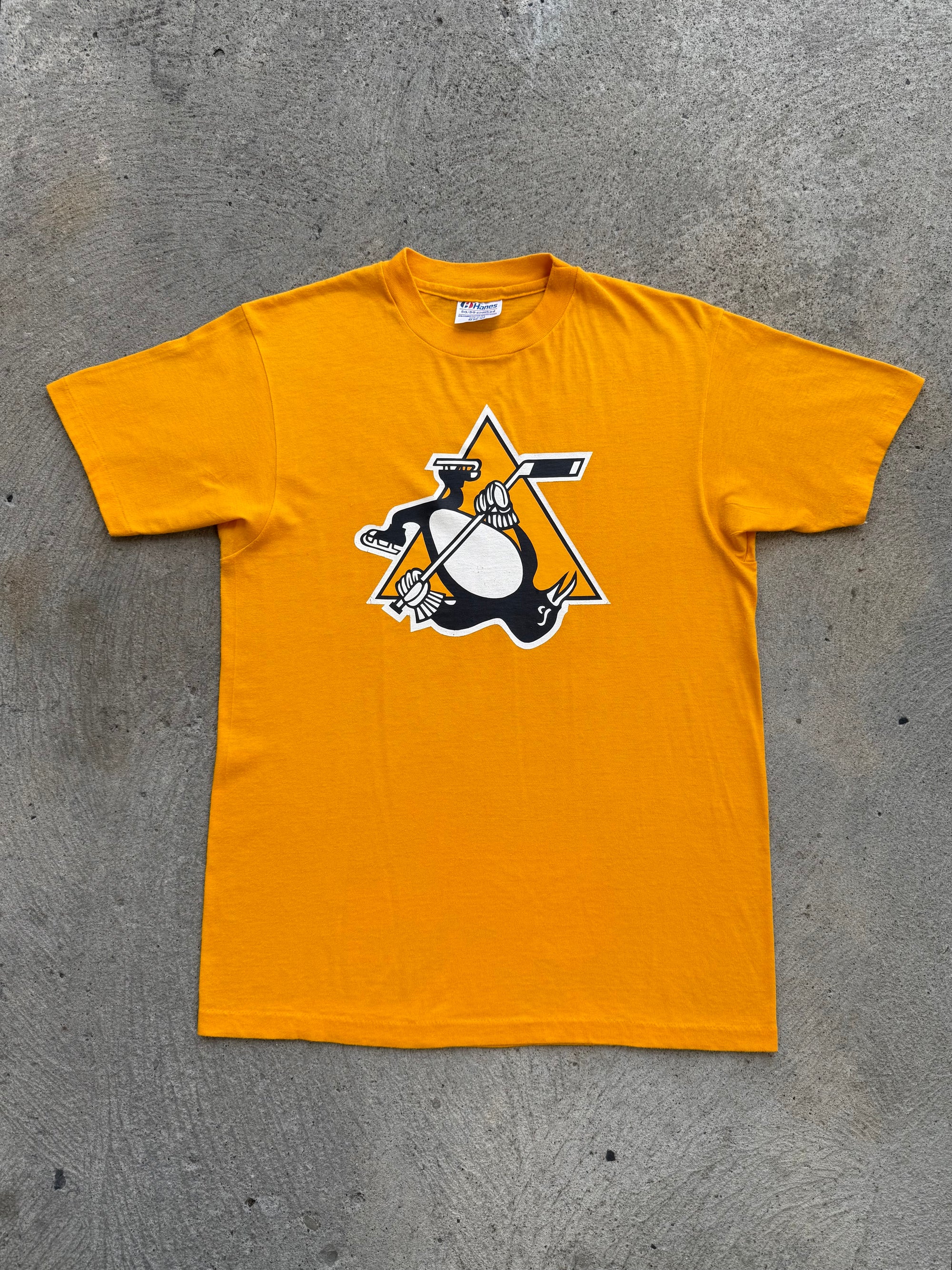 1980s Pittsburgh Penguins Upside Down Logo Shirt Medium