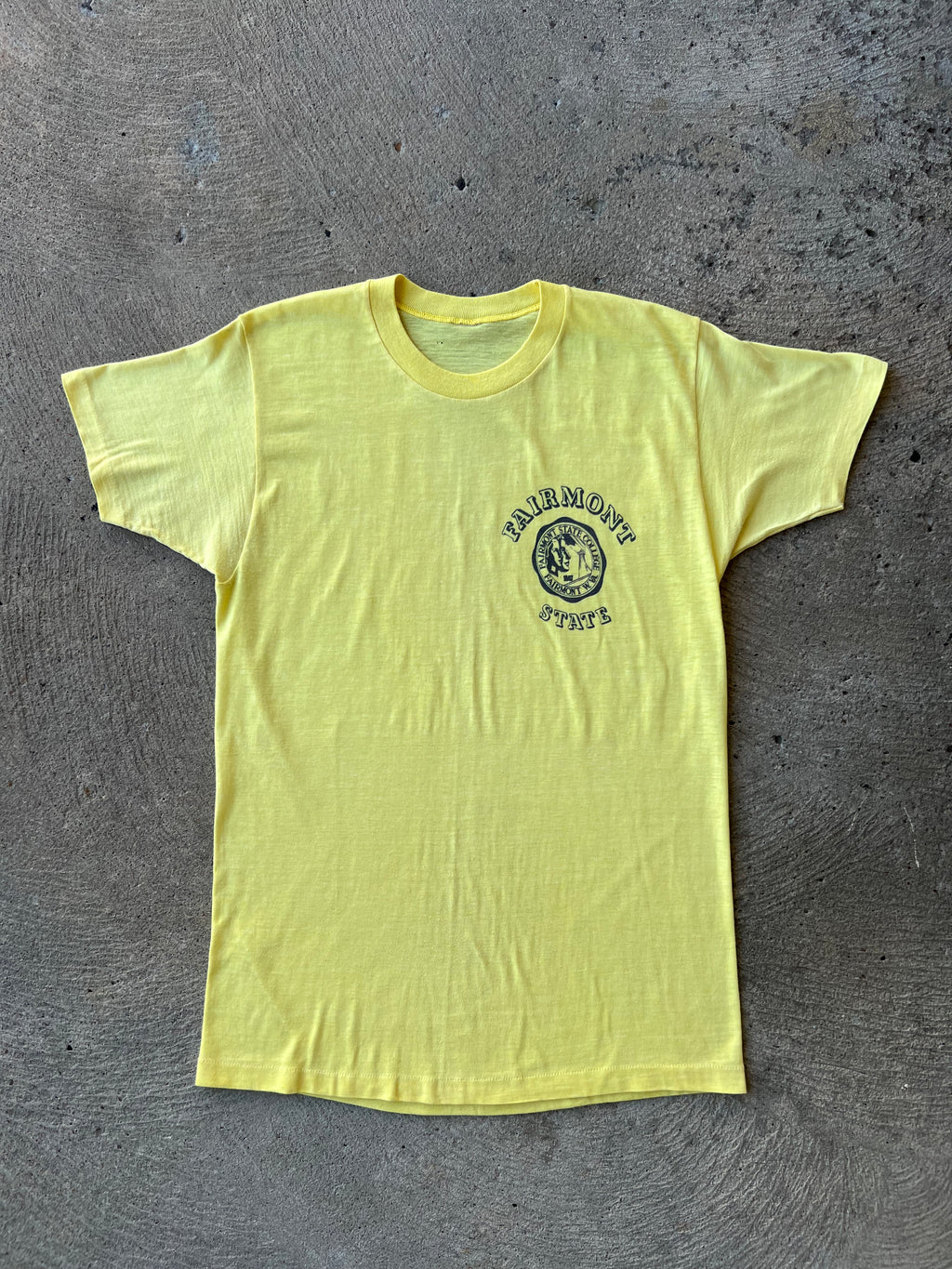 1960s Fairmont State Water Print Shirt Large