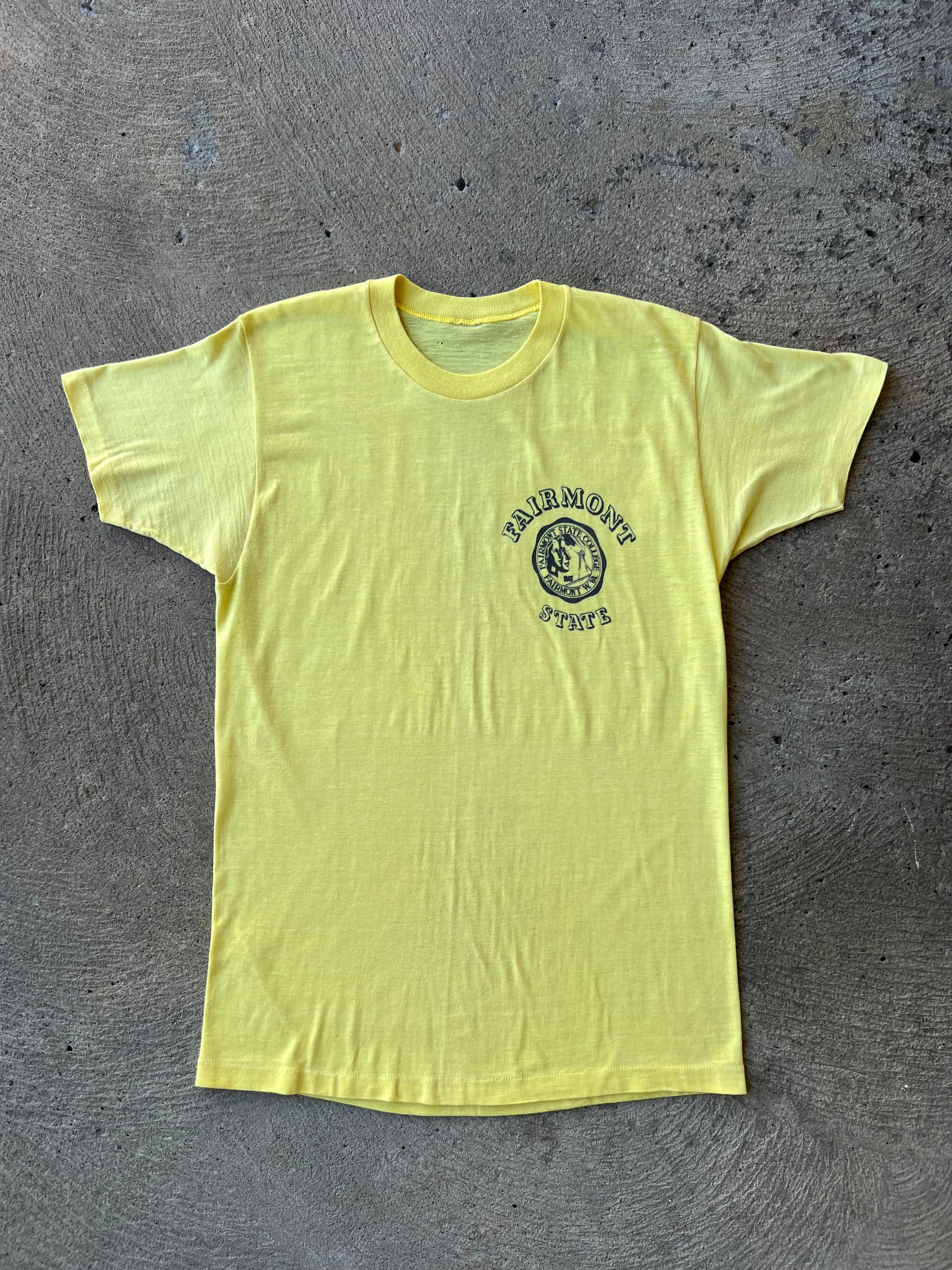 1960s Fairmont State Water Print Shirt Large