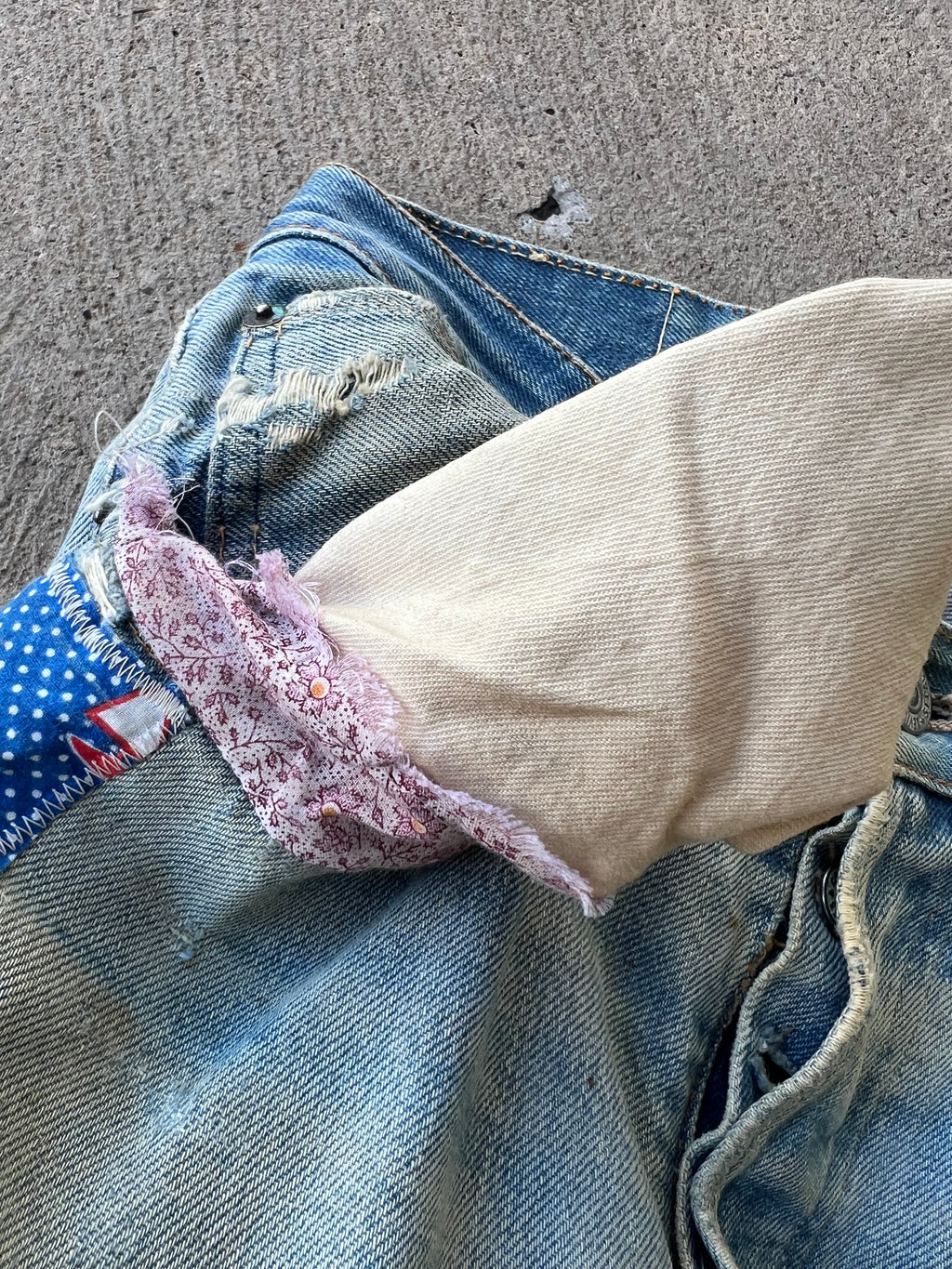 1960s Levi’s Selvedge Patchwork Pants