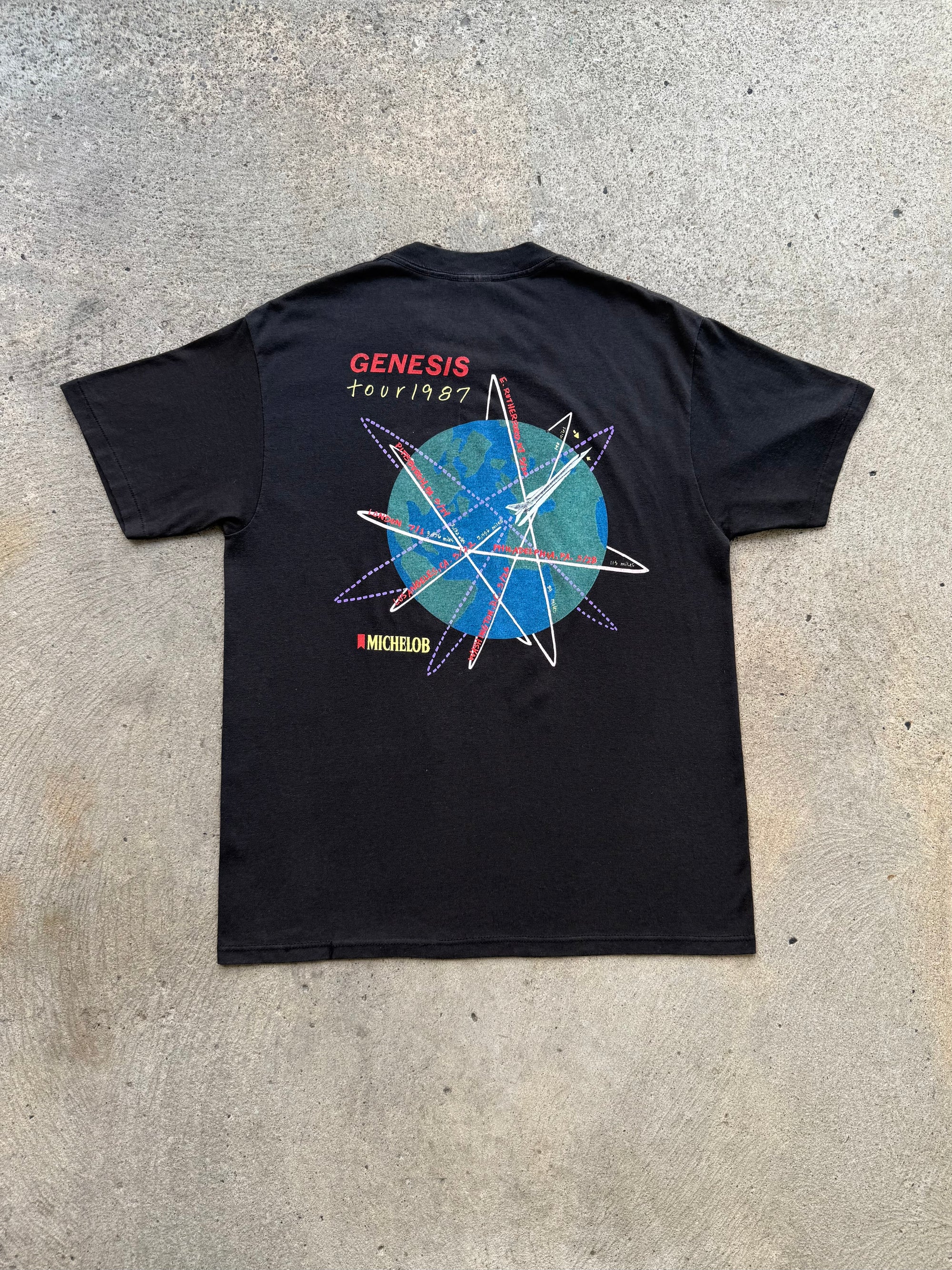 1987 Genesis Phil Collins Tour Shirt Large