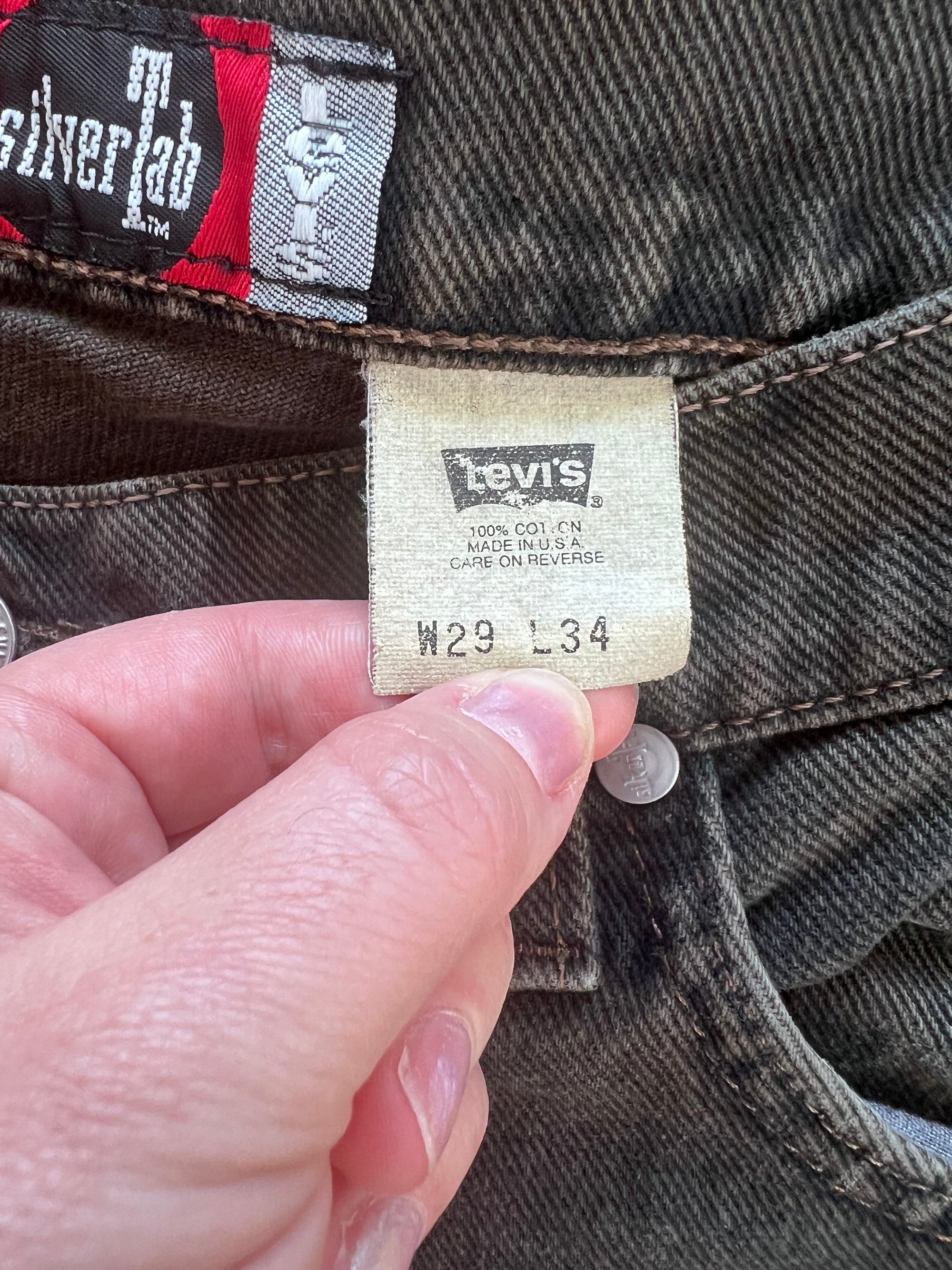 1990s Silver Tab Loose Fit Jeans 29x34