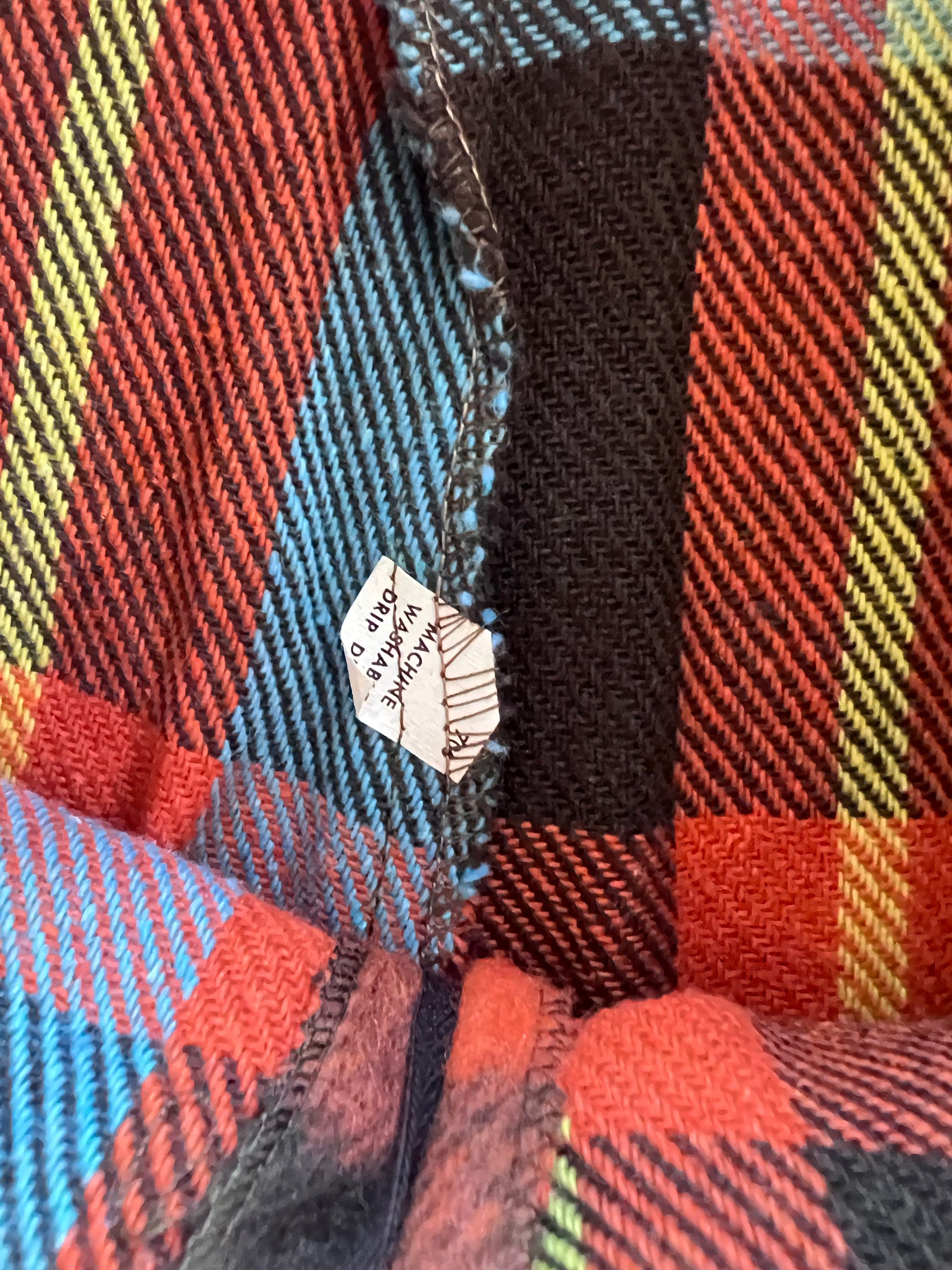 1970s Plaid Flare Pants 26x30