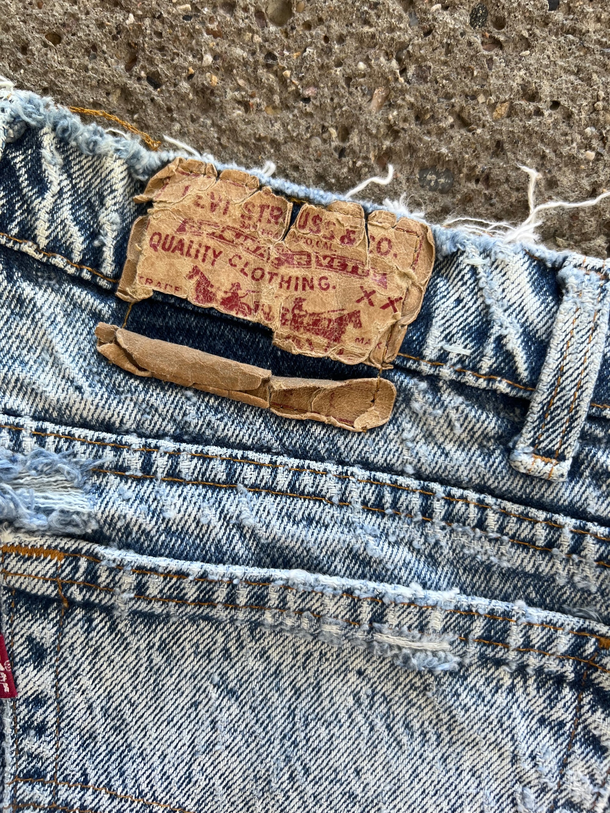 1980s Acid Wash Levis Pants 32x32